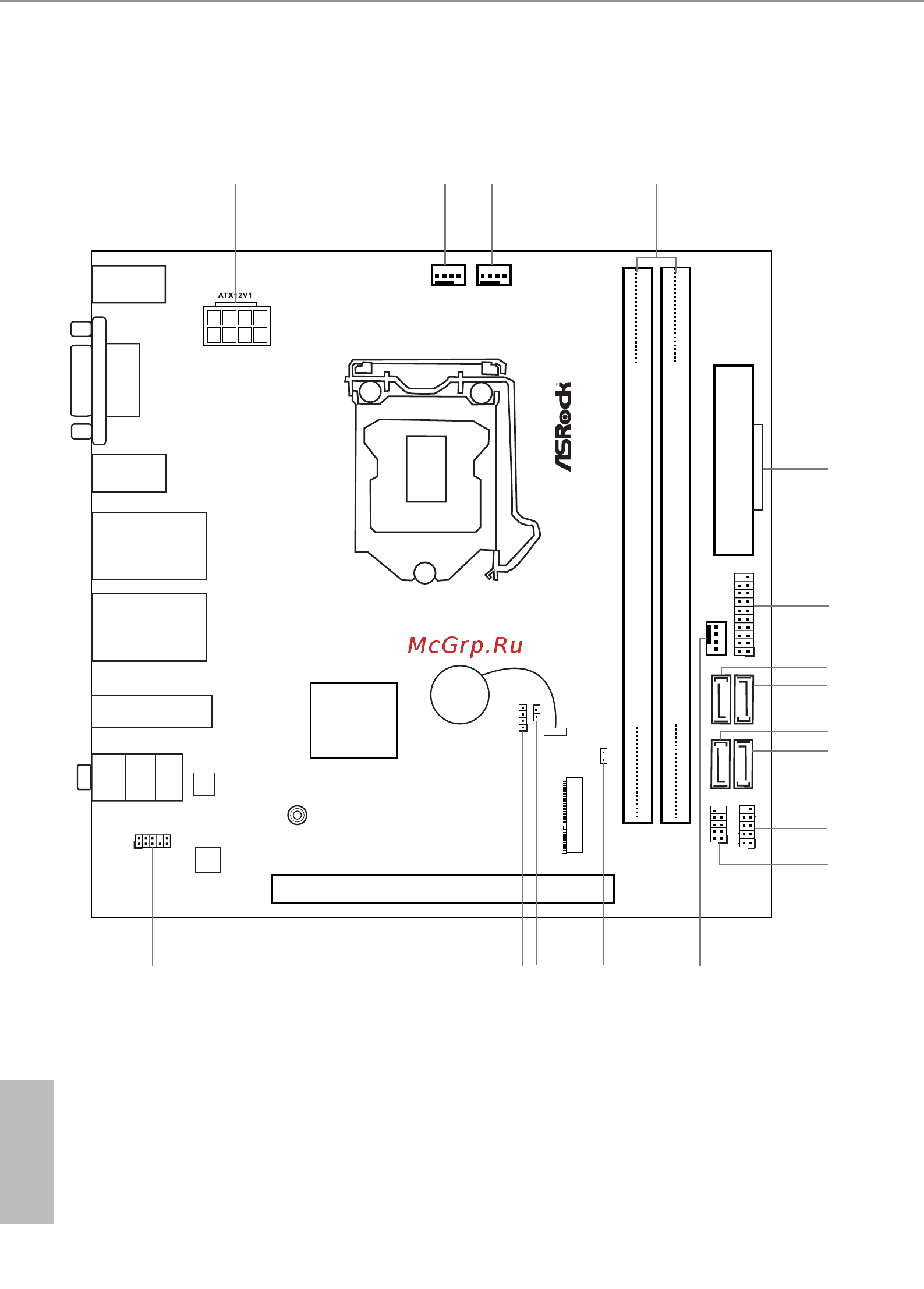 ASRock H310CM-ITX/ac [12/79] Motherboard layout