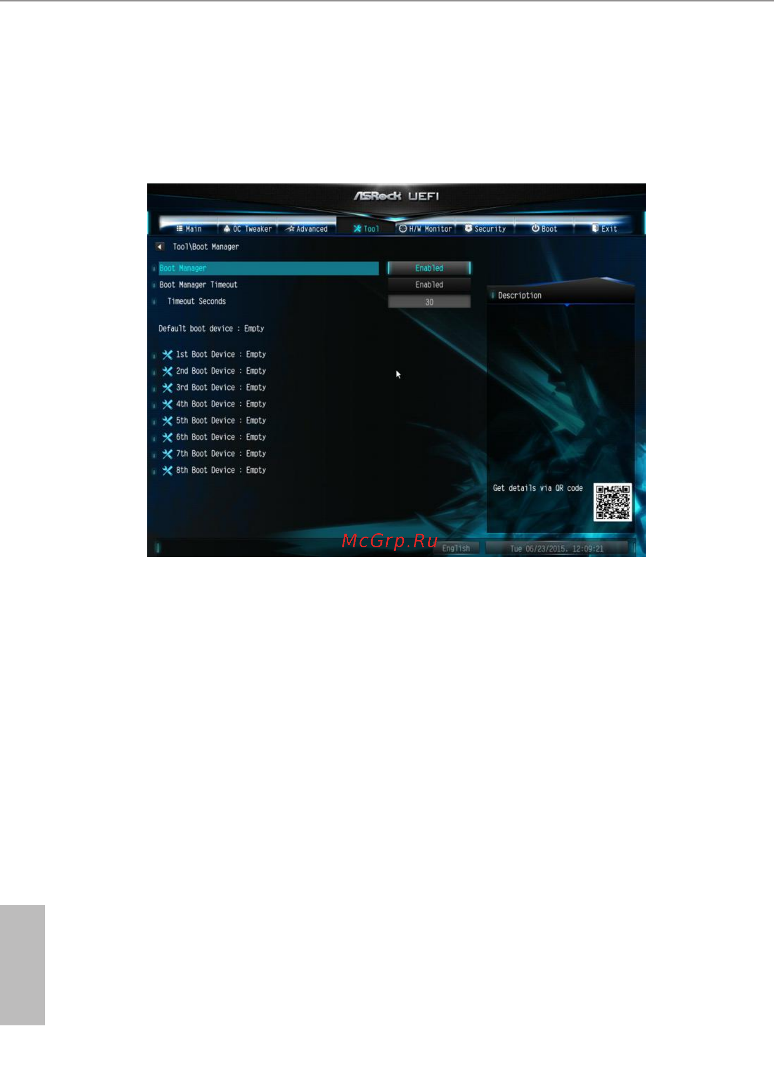 ASRock H110M-ITX/D3 [61/71] Boot manager timeout