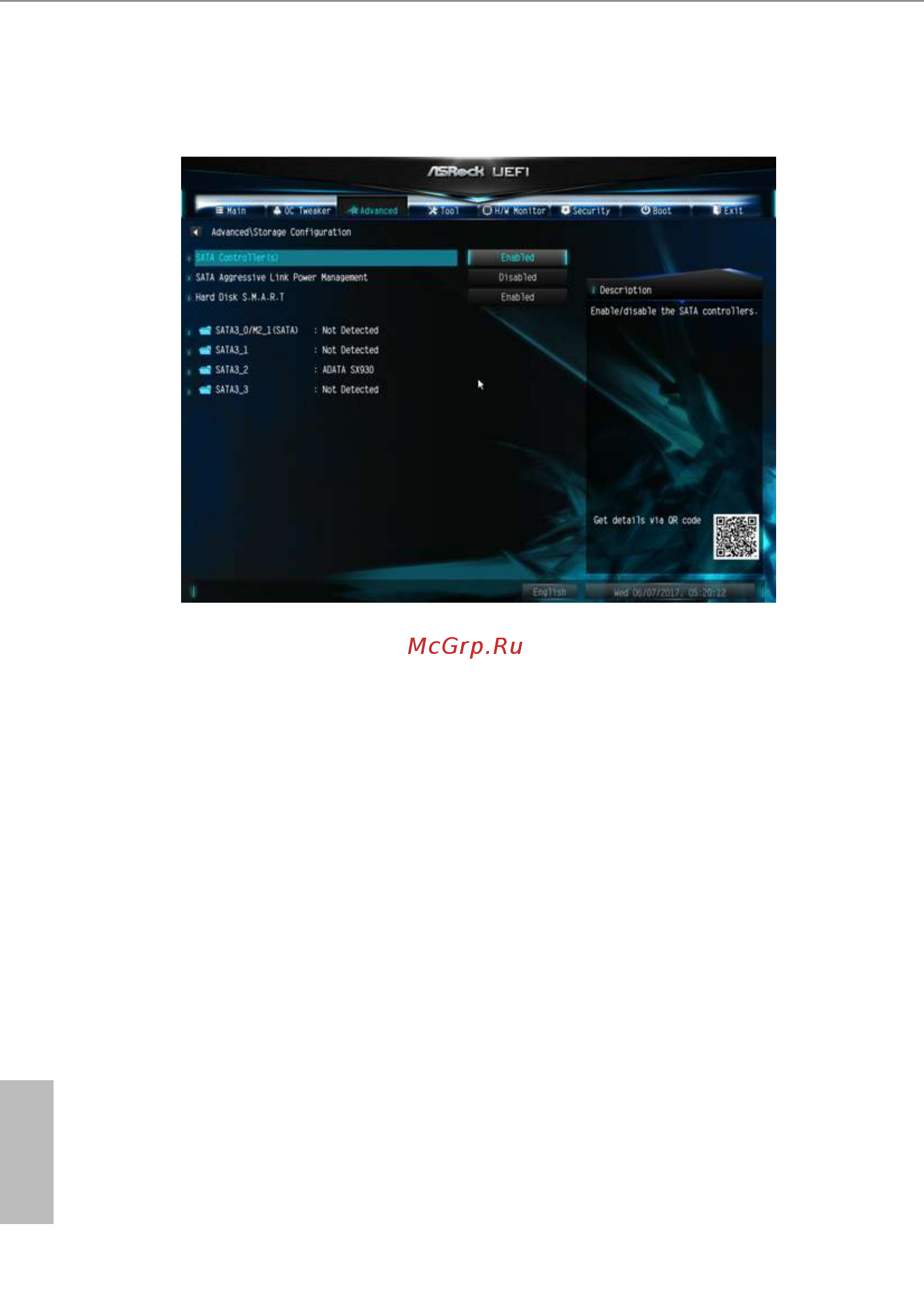 ASRock H110 Pro BTC+ [59/73] Hard disk s m a r t