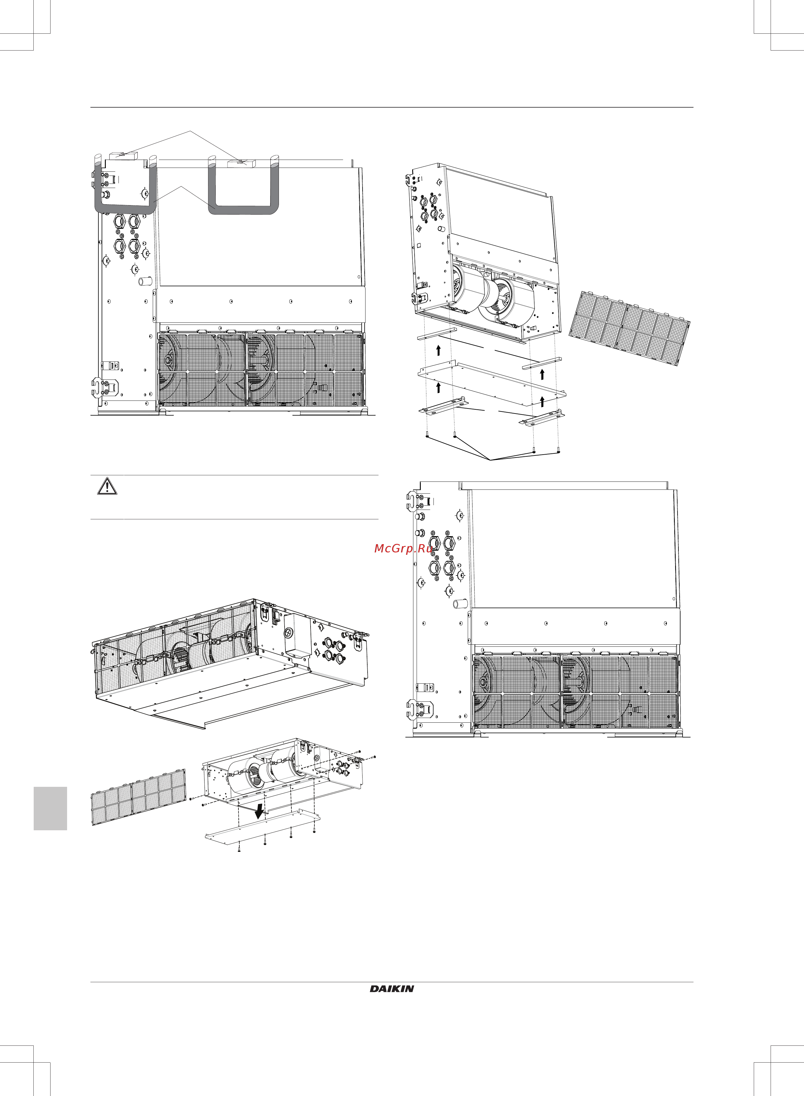 Daikin FWE03DATN5V3-L [134/200] Mudar da instalação horizontal para a instalação vertical