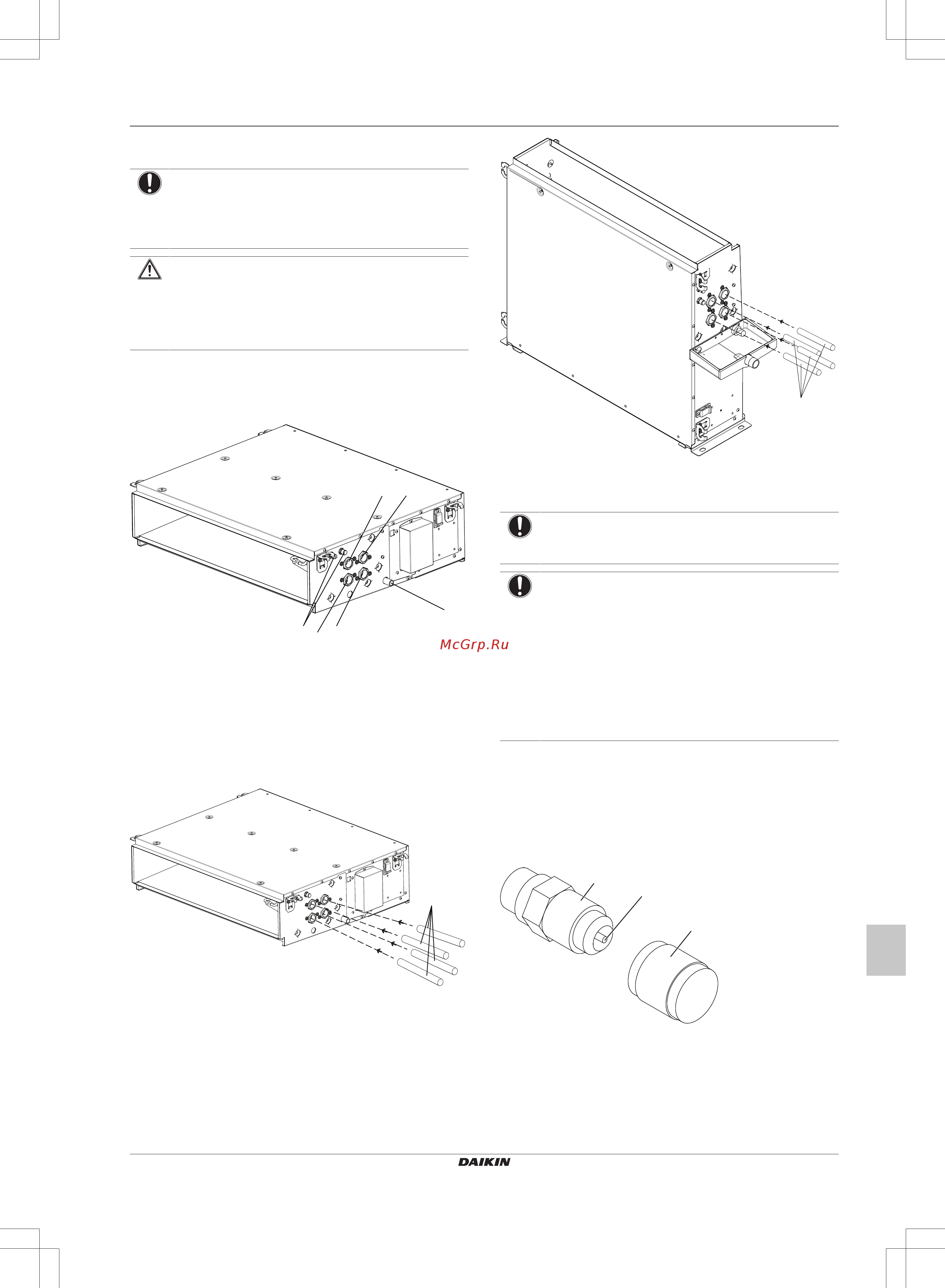 Daikin FWE03DATN5V3-L [135/200] Para ligar a tubagem de água