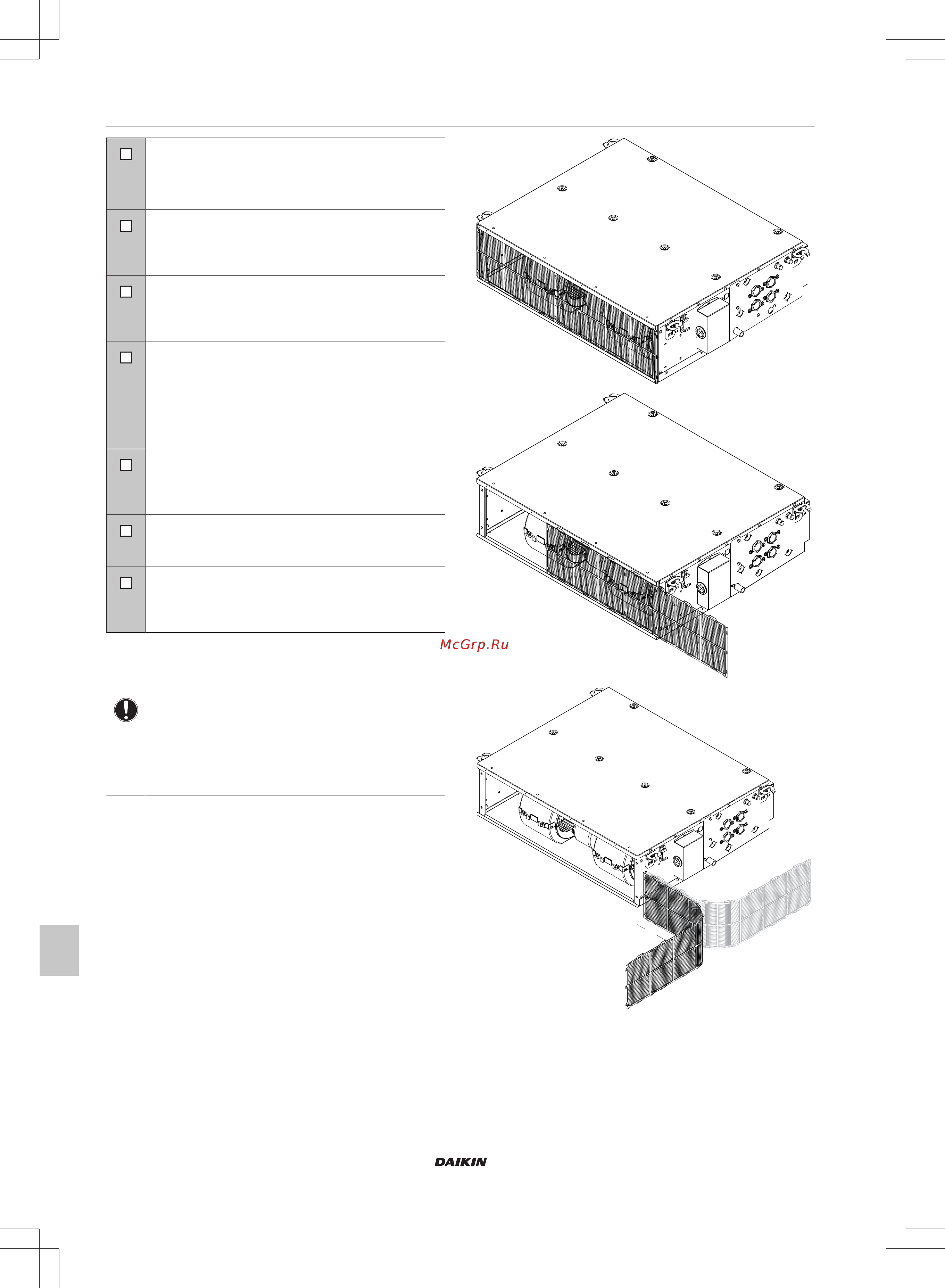 Daikin FWE10DATN5V3-R [140/200] Manutenção e assistência