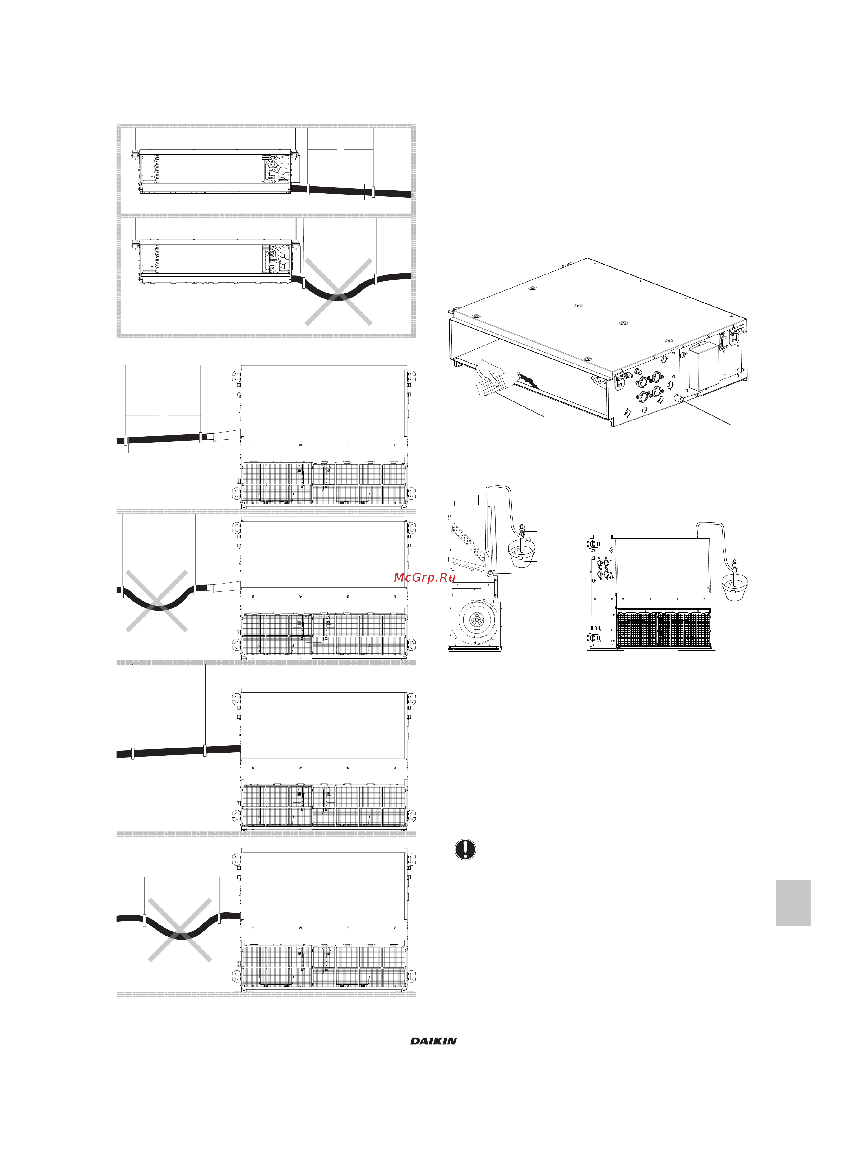 Daikin FWE11DAFN5V3-R [157/200] Проверка сливного трубопровода