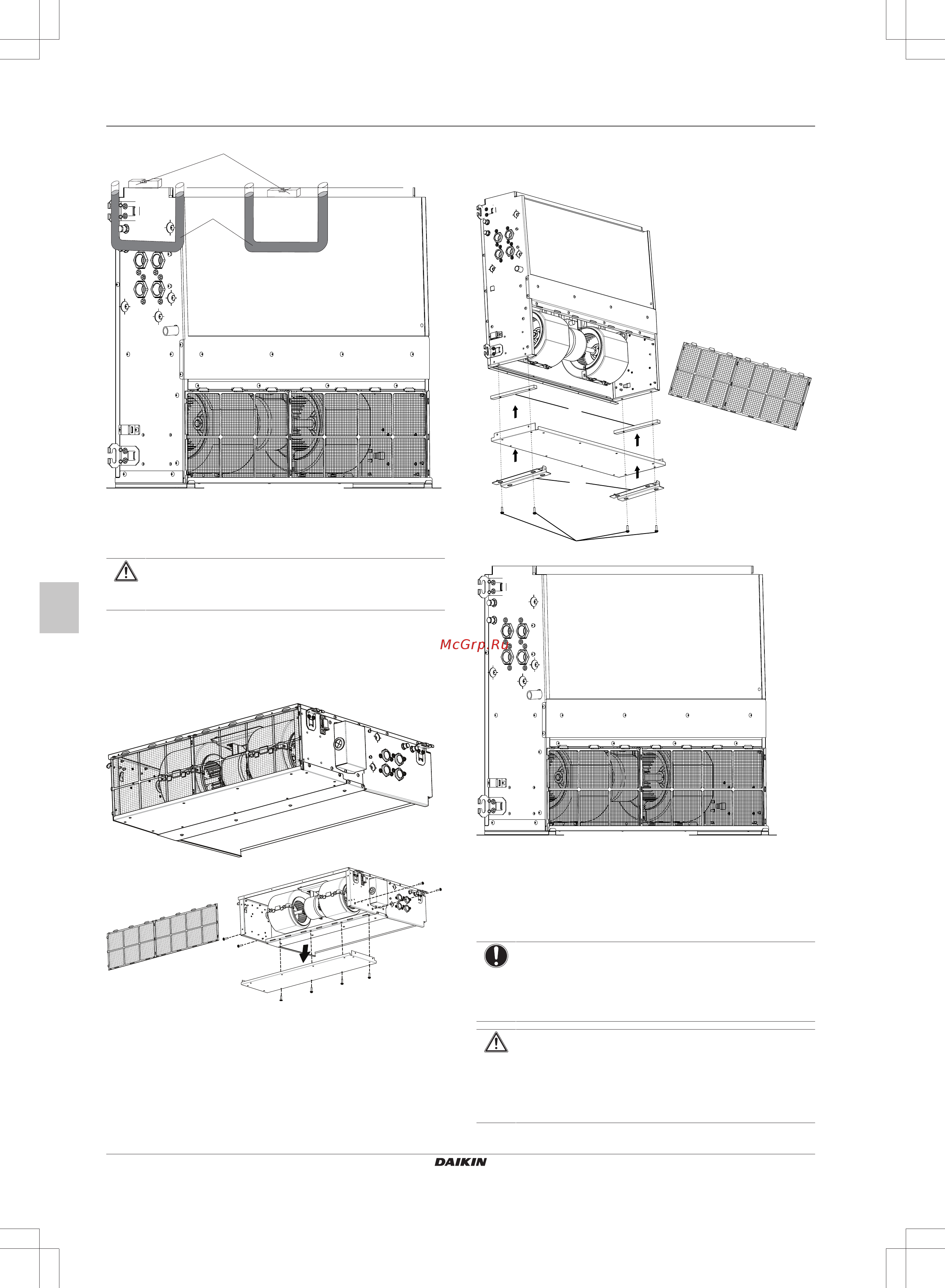 Daikin FWE10DATN5V3-R [26/200] Wechsel von horizontaler zur vertikalen installation