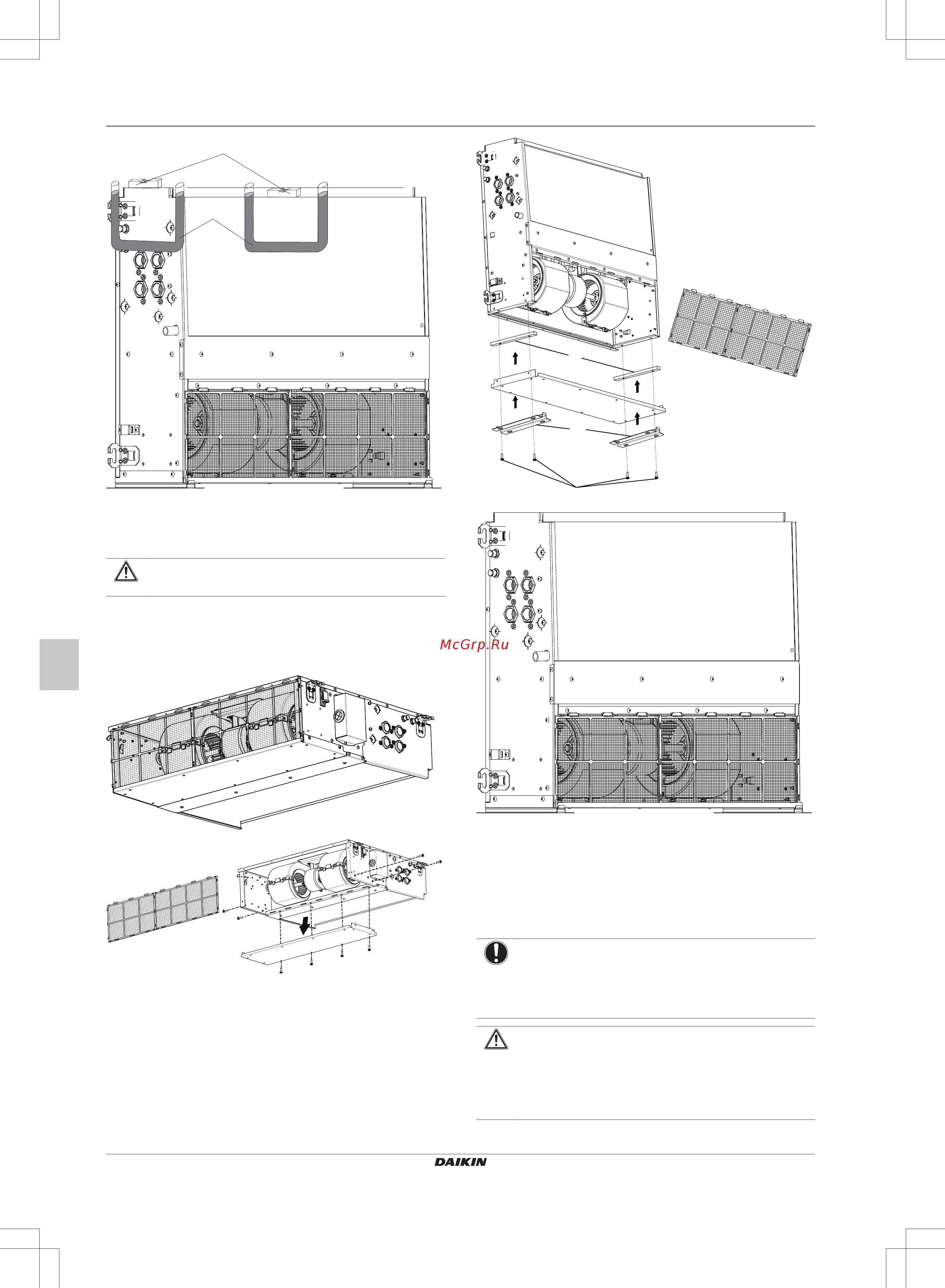 Daikin FWE10DATN5V3-R [44/200] Passage de l installation horizontale à l installation verticale
