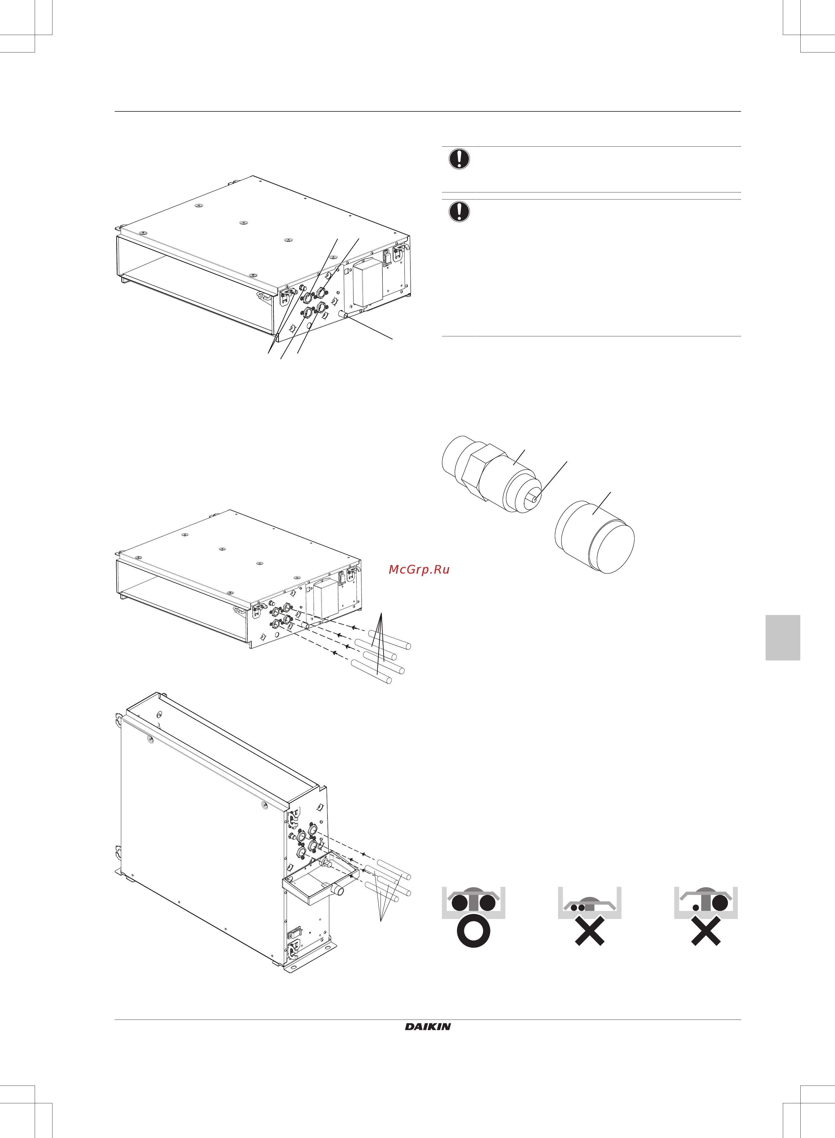 Daikin FWE11DAFN5V3-R [63/200] De waterleidingen aansluiten