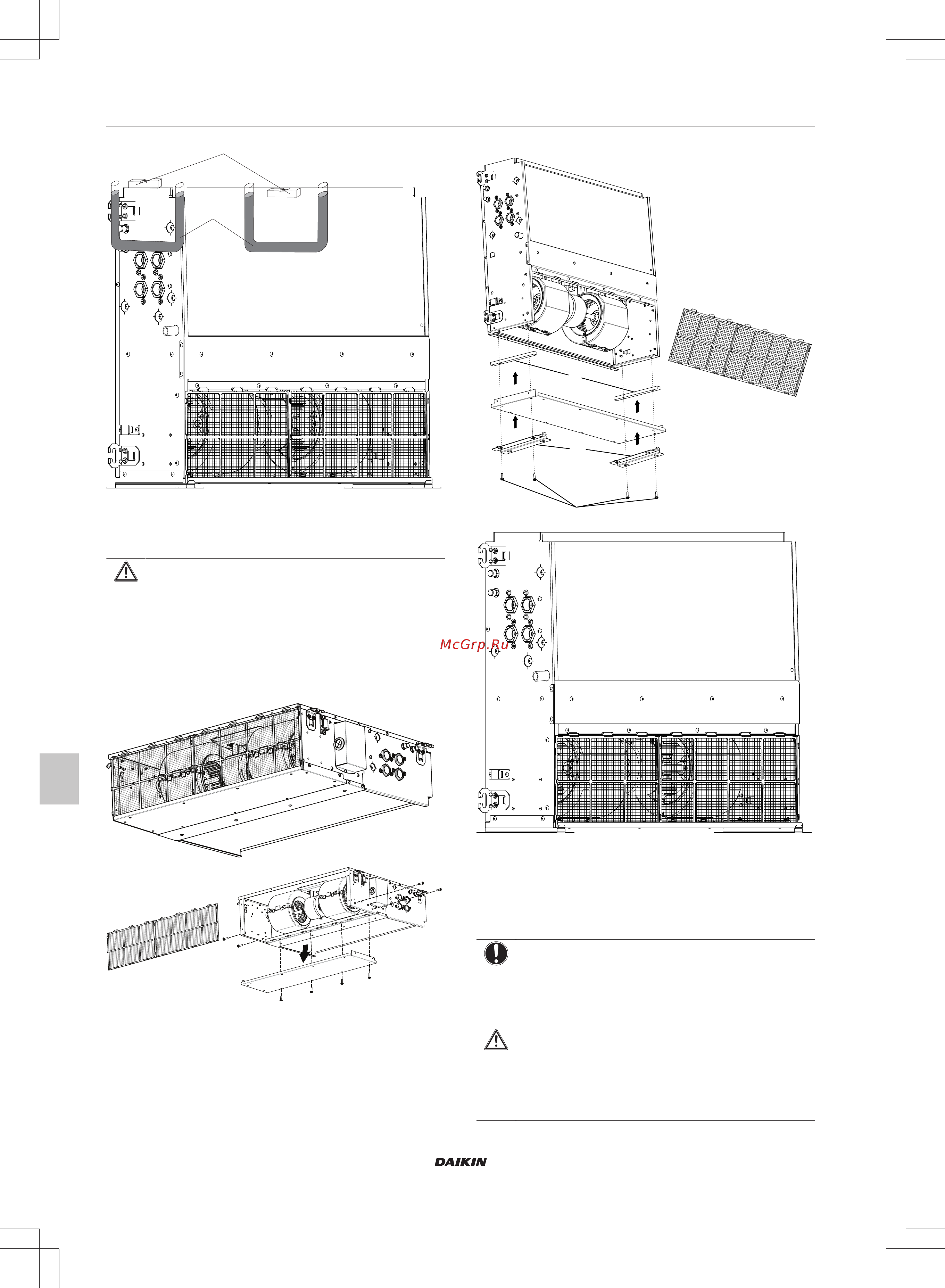 Daikin FWE10DATN5V3-R [80/200] Cambio de instalación horizontal a vertical