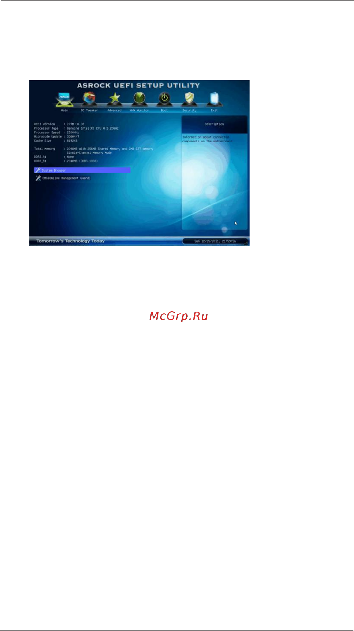 ASRock Z77M [44/69] Main screen