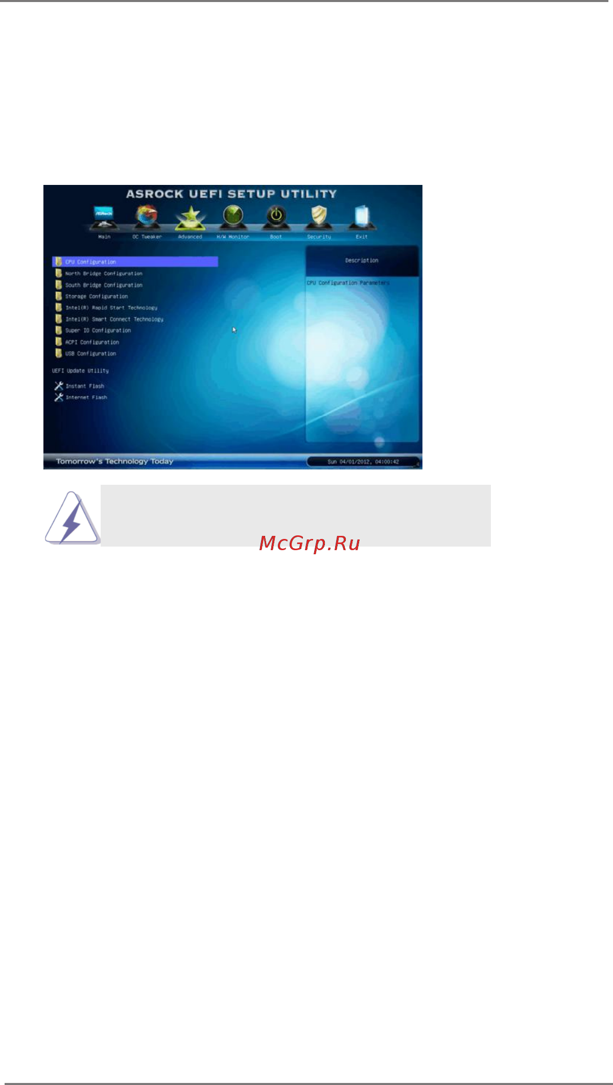 ASRock Z77M [49/69] Advanced screen