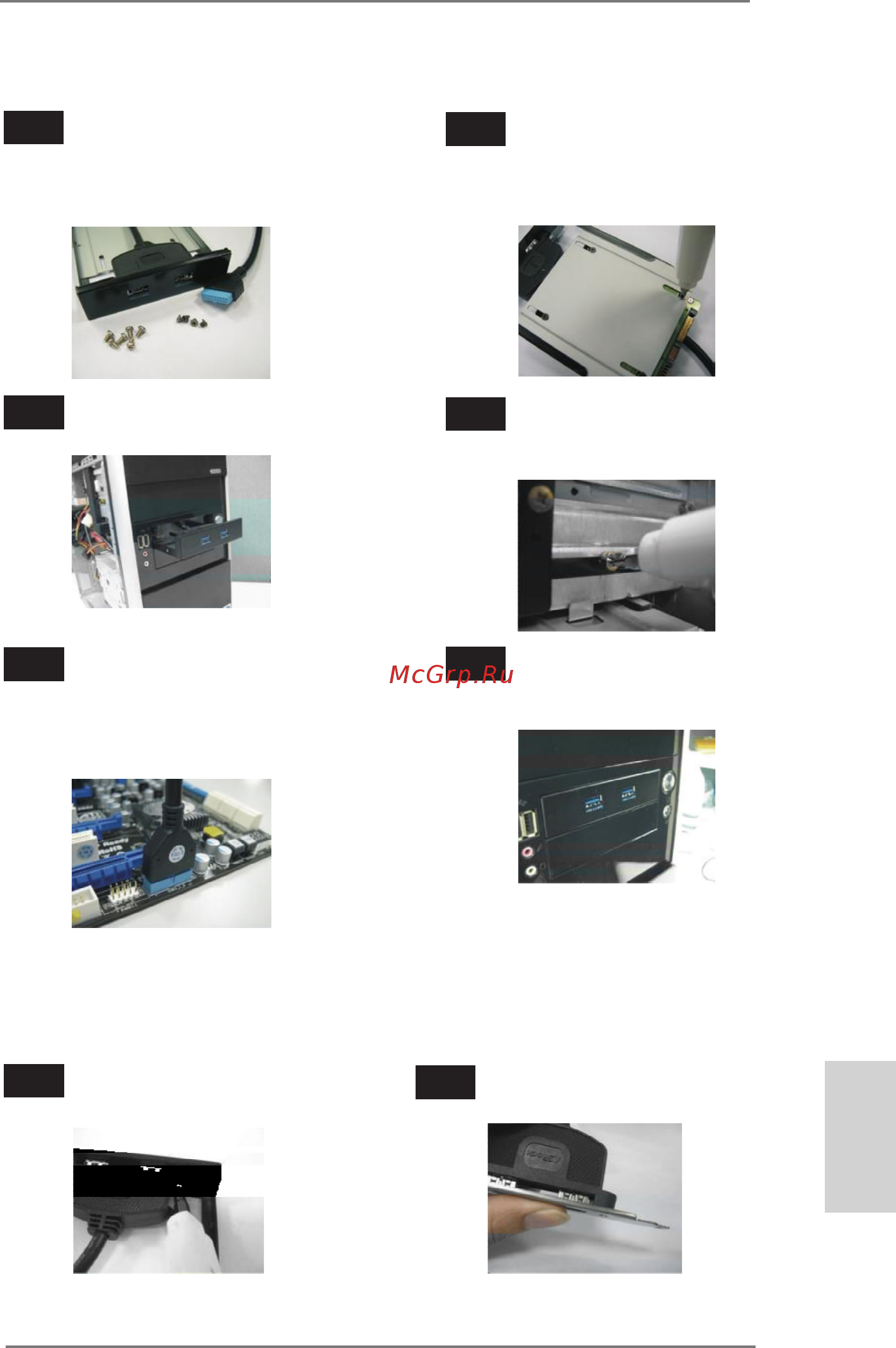 ASRock Z77 OC Formula [161/270] Руководство по установке кронштейна заднего разъема usb 3