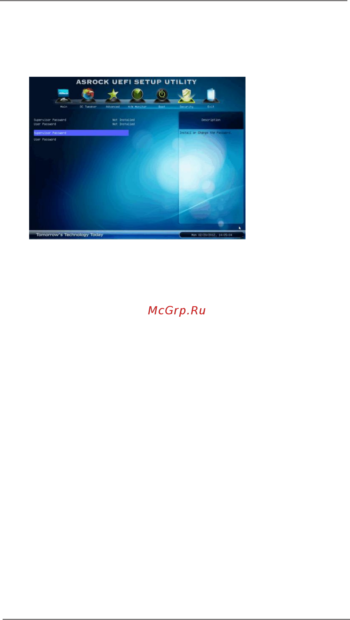 ASRock Z77 Pro3 [63/70] Security screen