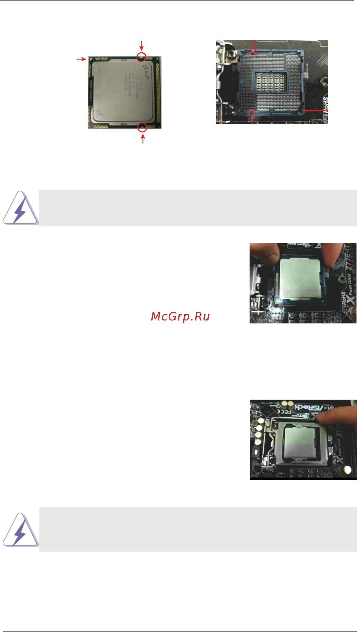ASRock Z77 Extreme6 [19/87] Step 2 3 carefully place the cpu into the