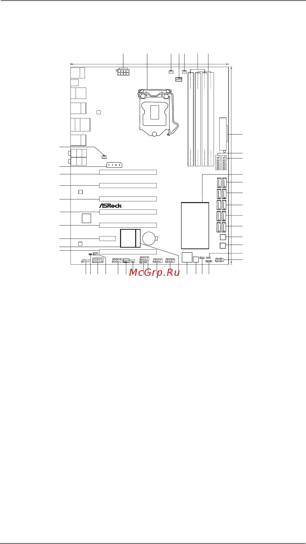 ASRock Z77 Extreme9 [14/99] Motherboard layout