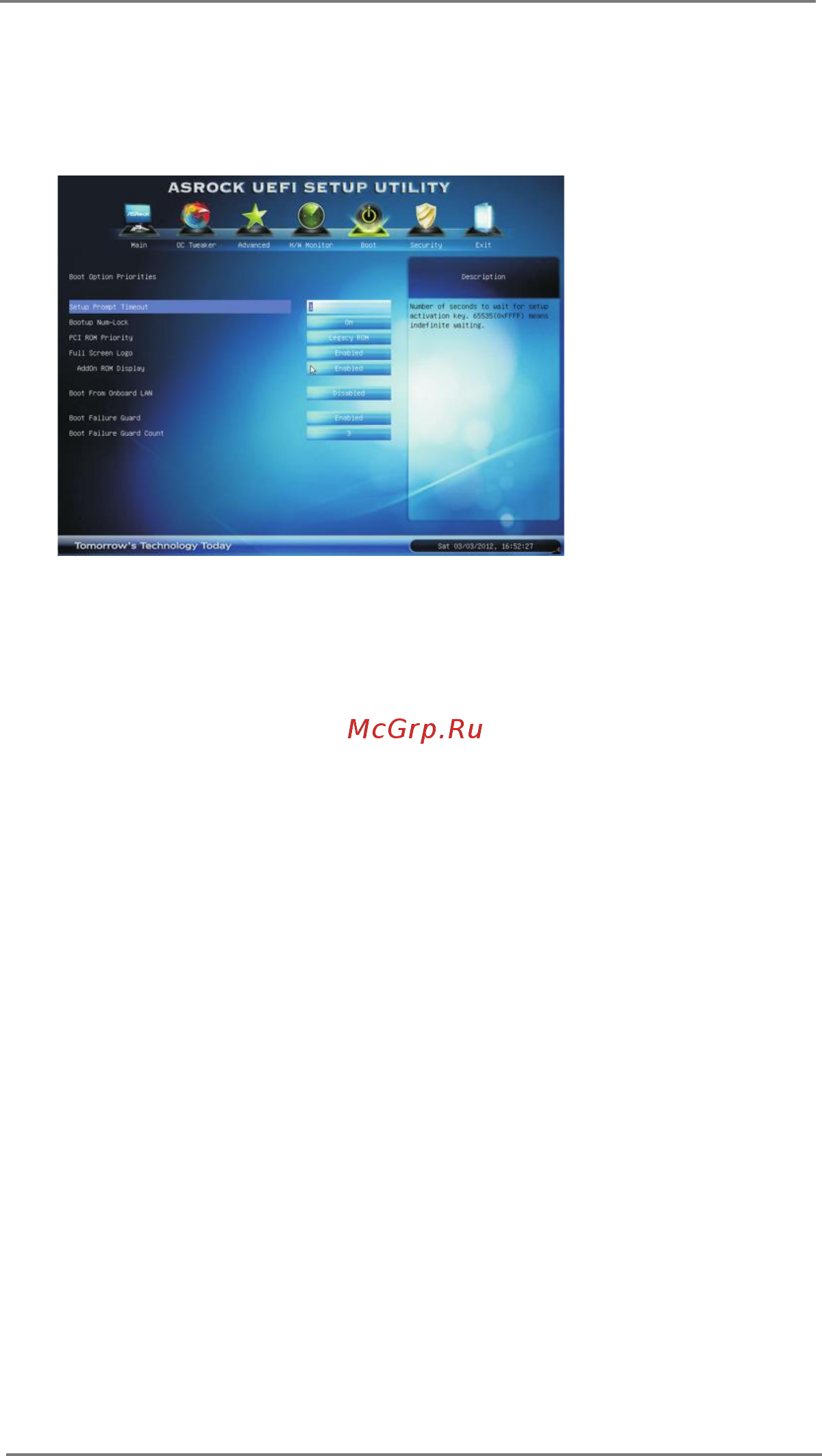 ASRock H77M-ITX [53/61] Boot screen