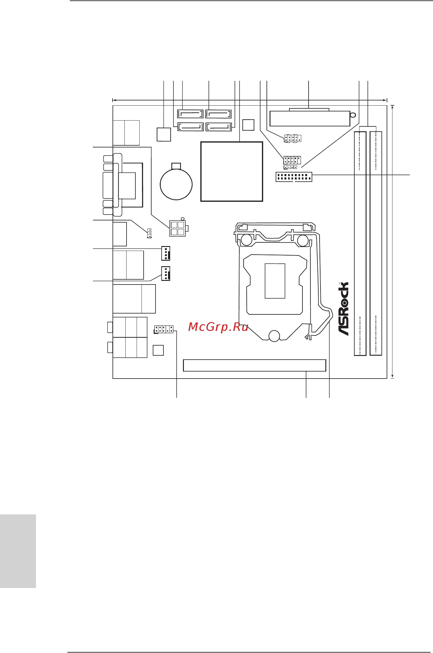ASRock H77M-ITX [2/190] Motherboard layout