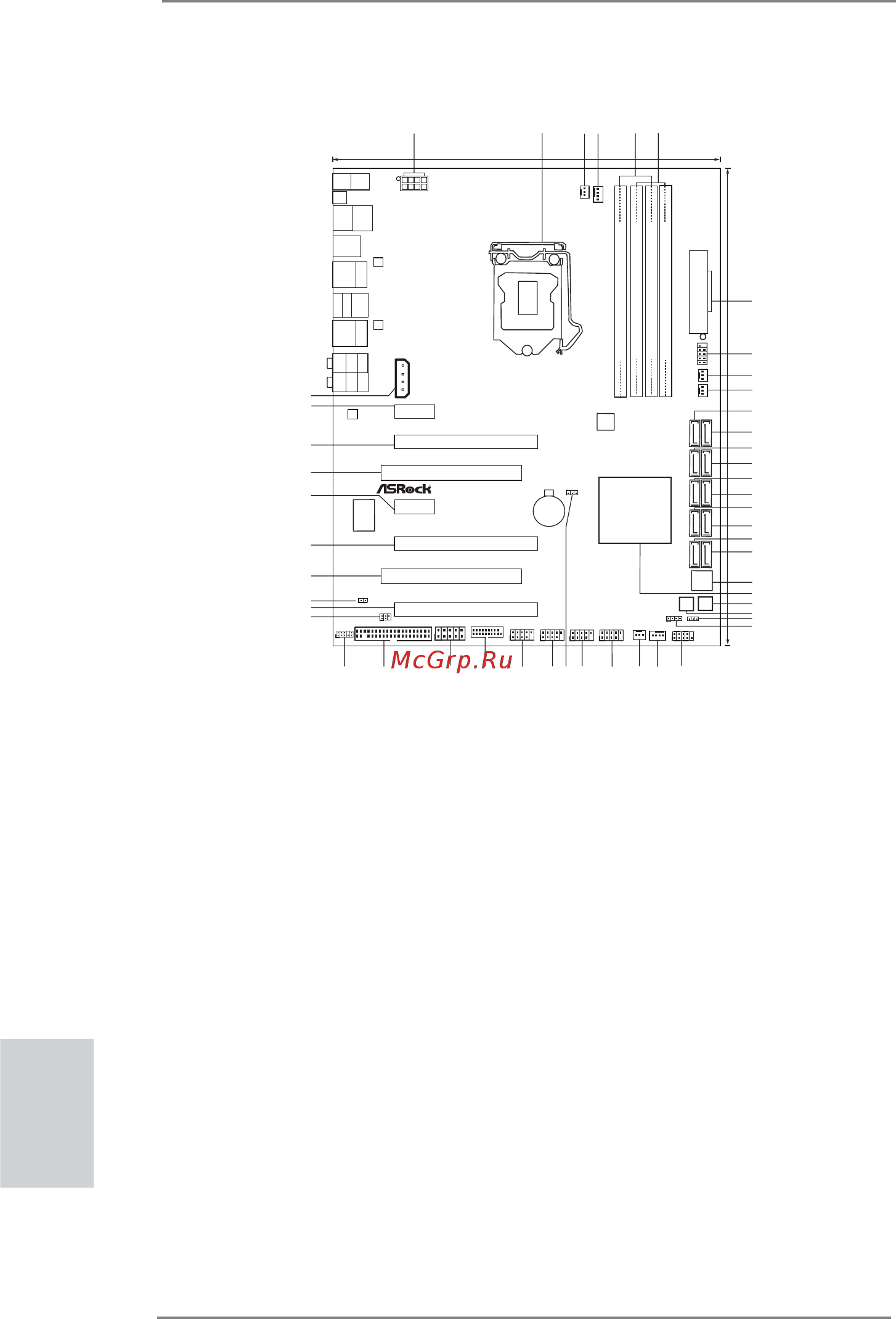 ASRock P67 Extreme6 [2/312] Motherboard layout