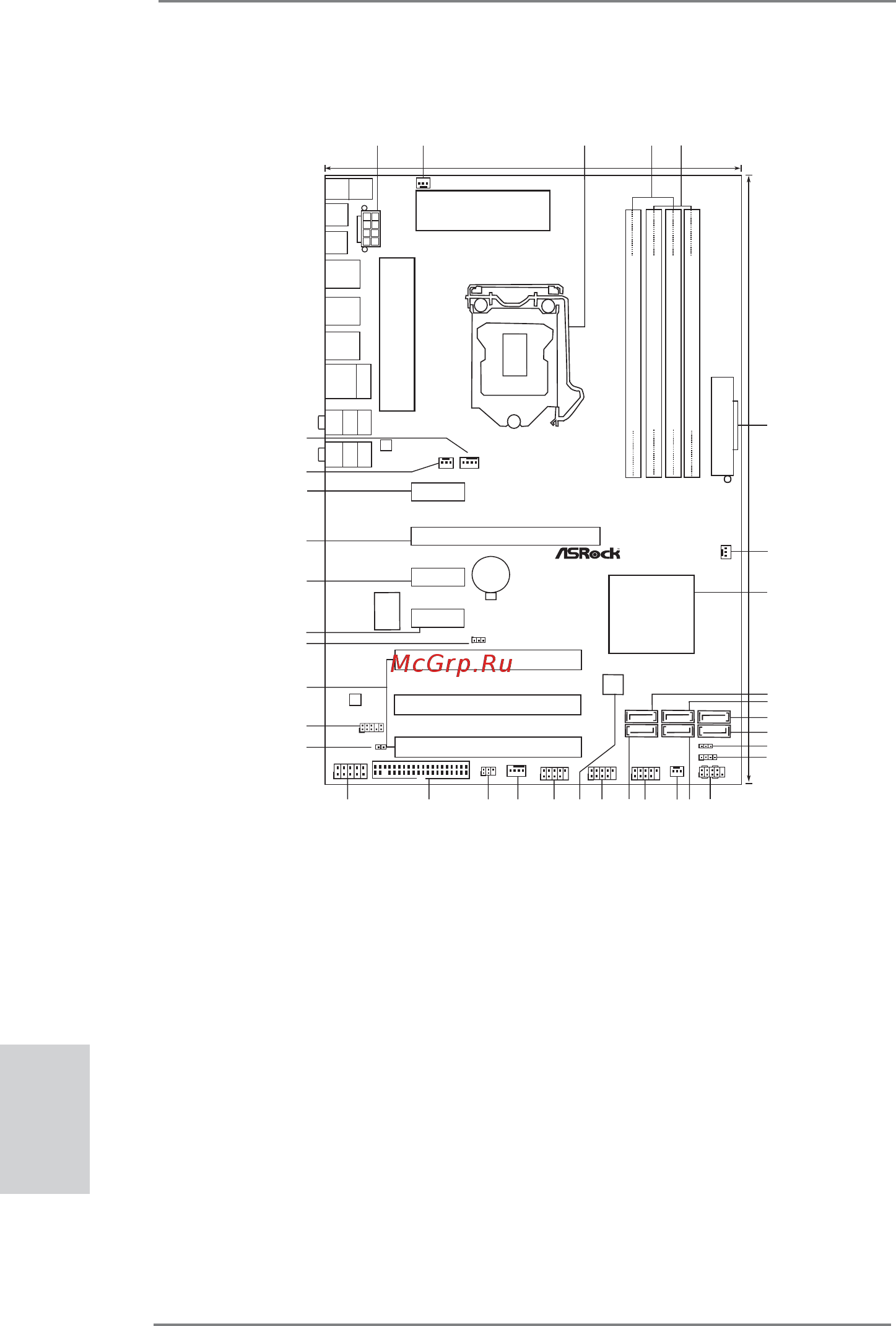 ASRock P67 Pro [2/245] Motherboard layout