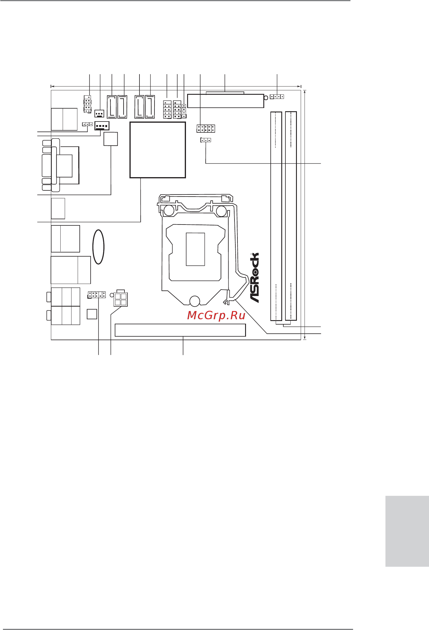 ASRock H67M-ITX [3/243] Motherboard layout h67m itx