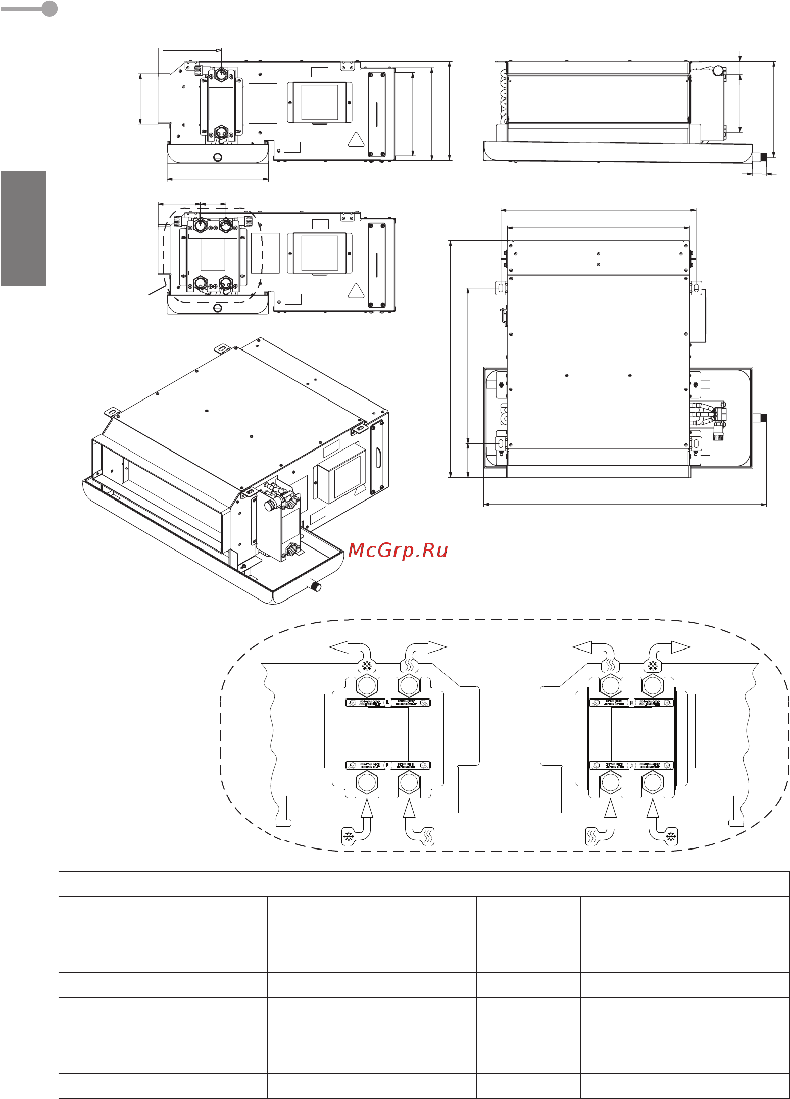 Daikin FWE10CFV [10/172] Dimension
