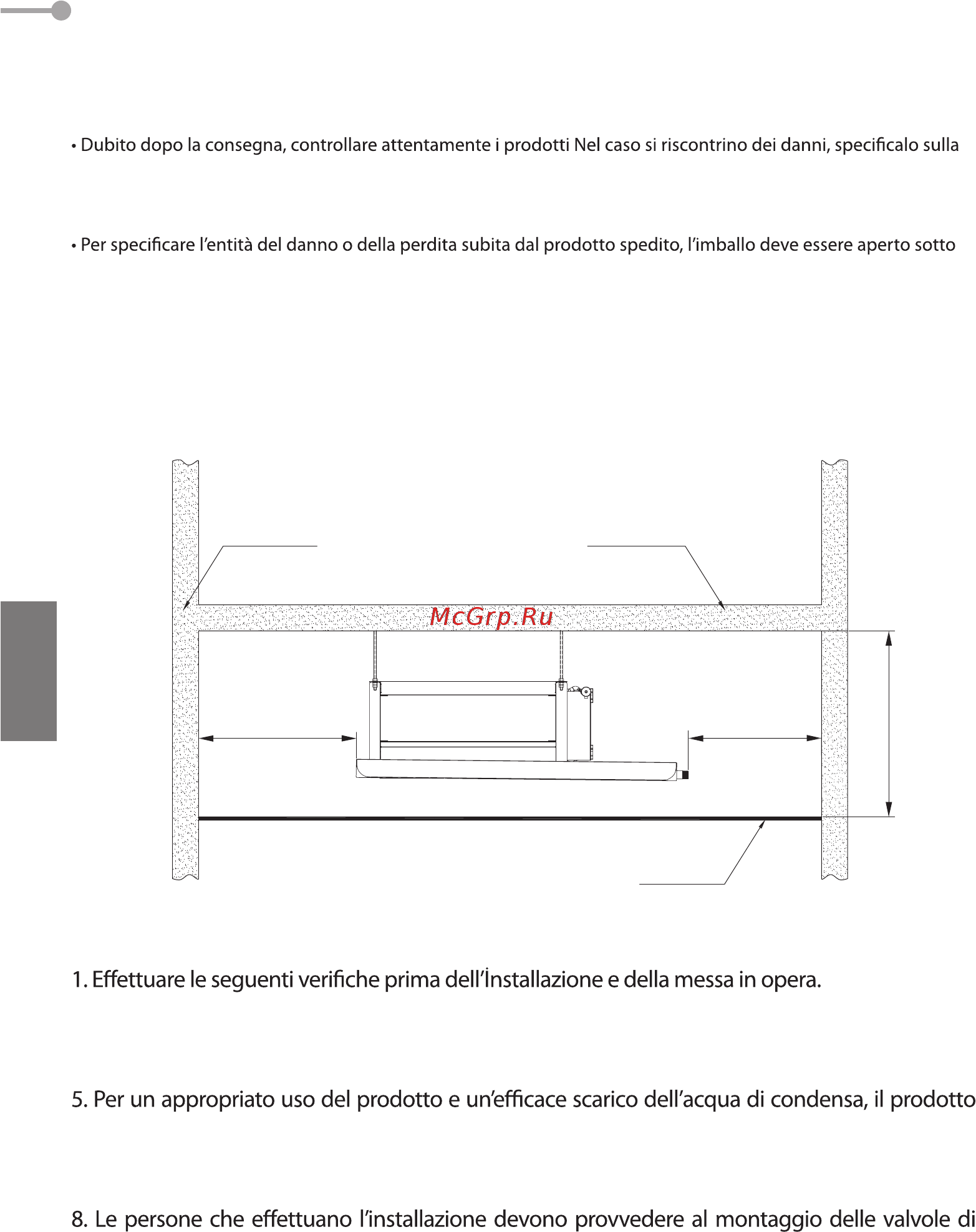 Daikin FWE03CTW [104/172] Installazione