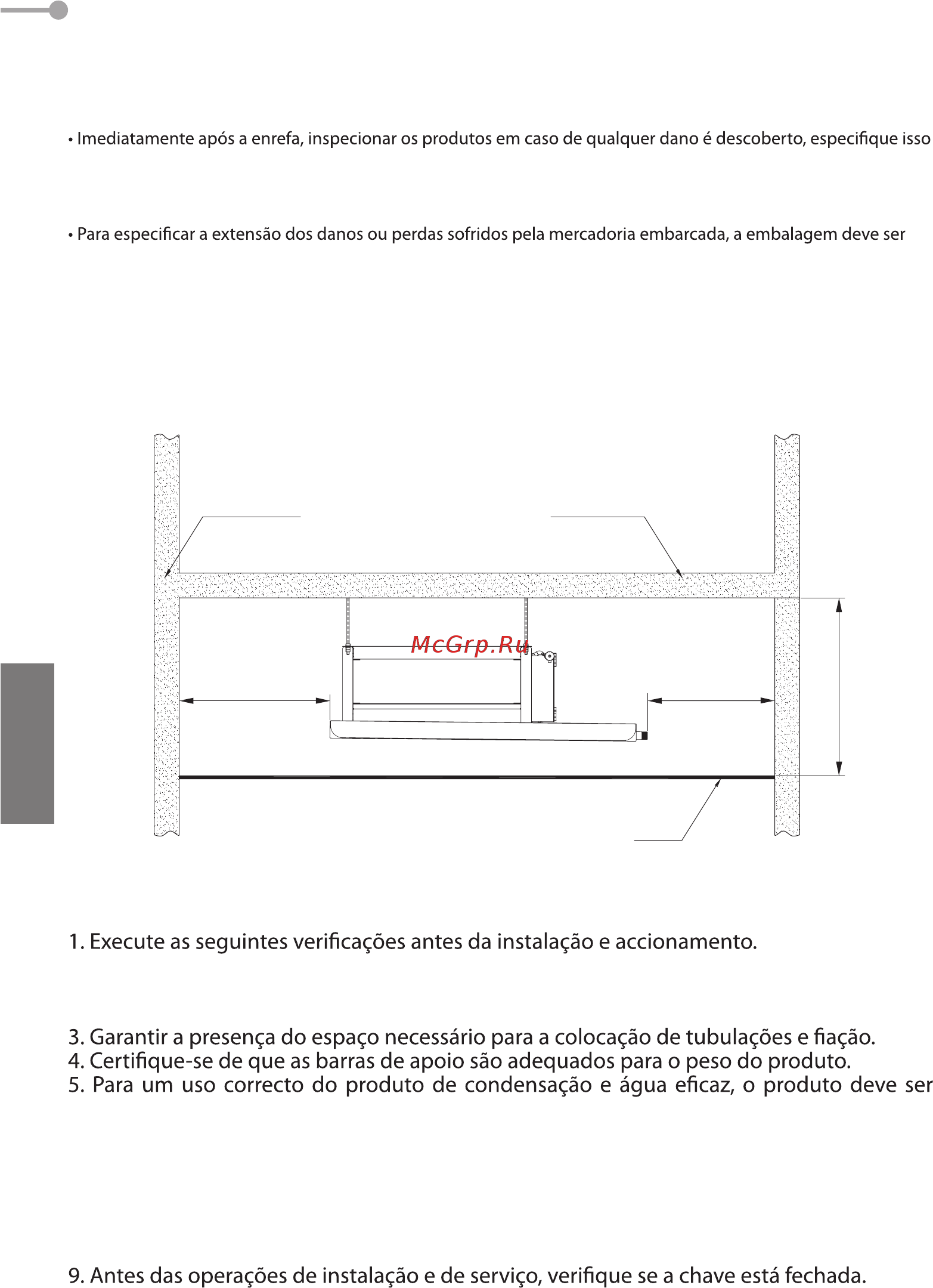 Daikin FWE04CTV [134/172] Instalação