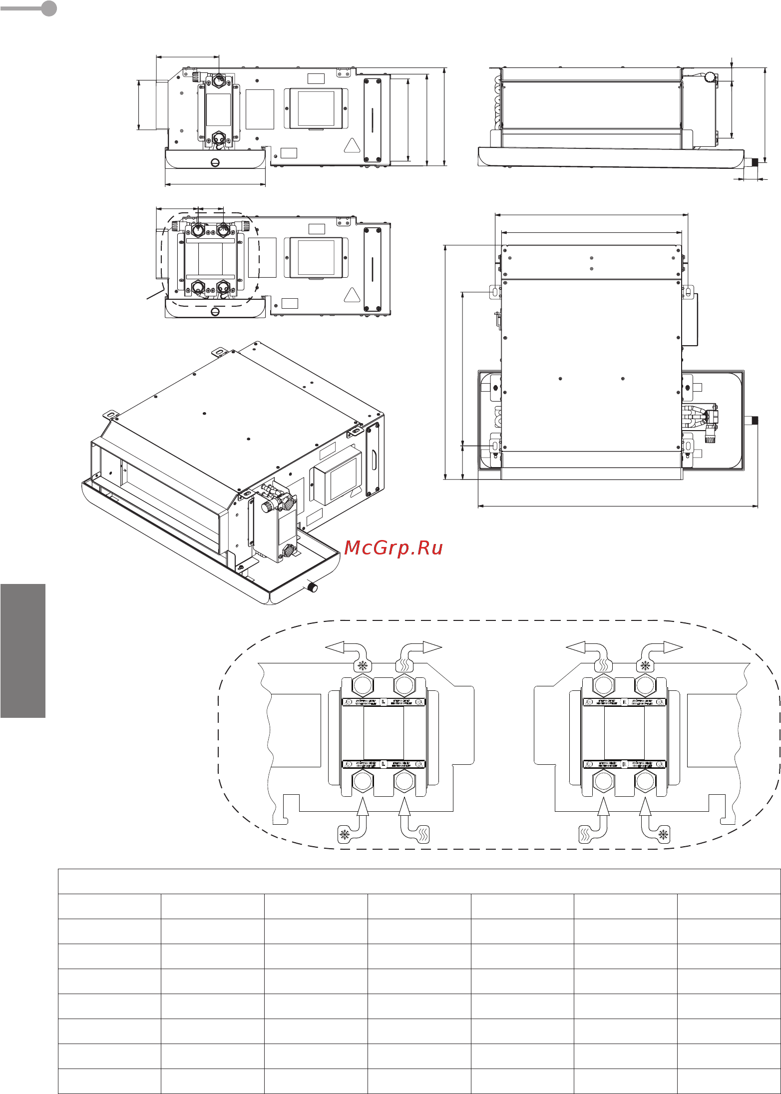 Daikin FWE04CTV [148/172] Размеры