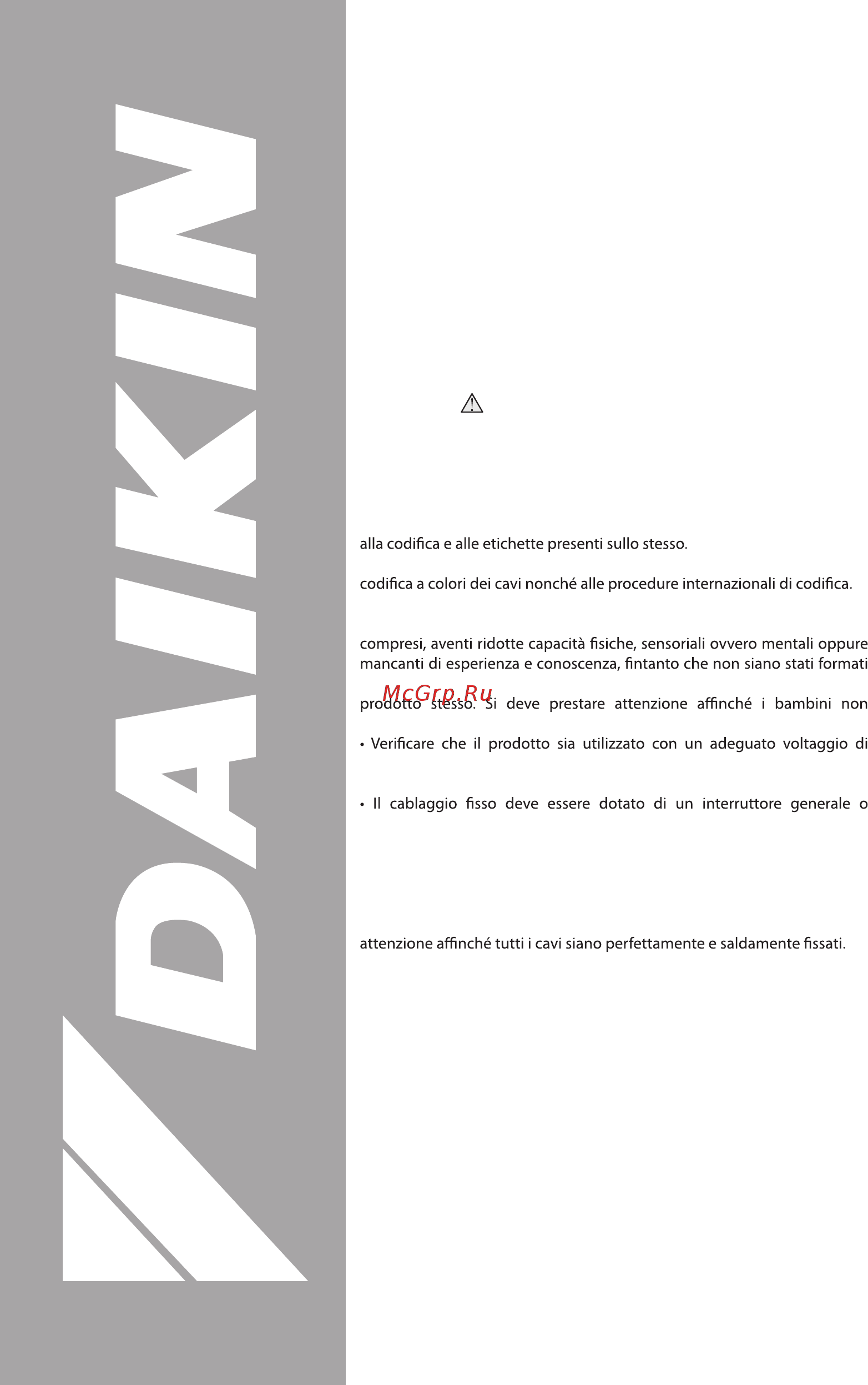 Daikin FWE02CTW [96/172] Informazioni generali 98