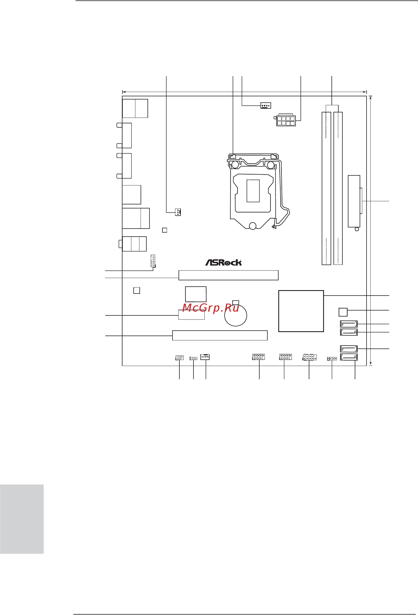 ASRock H61M-PS2 [2/164] Motherboard layout