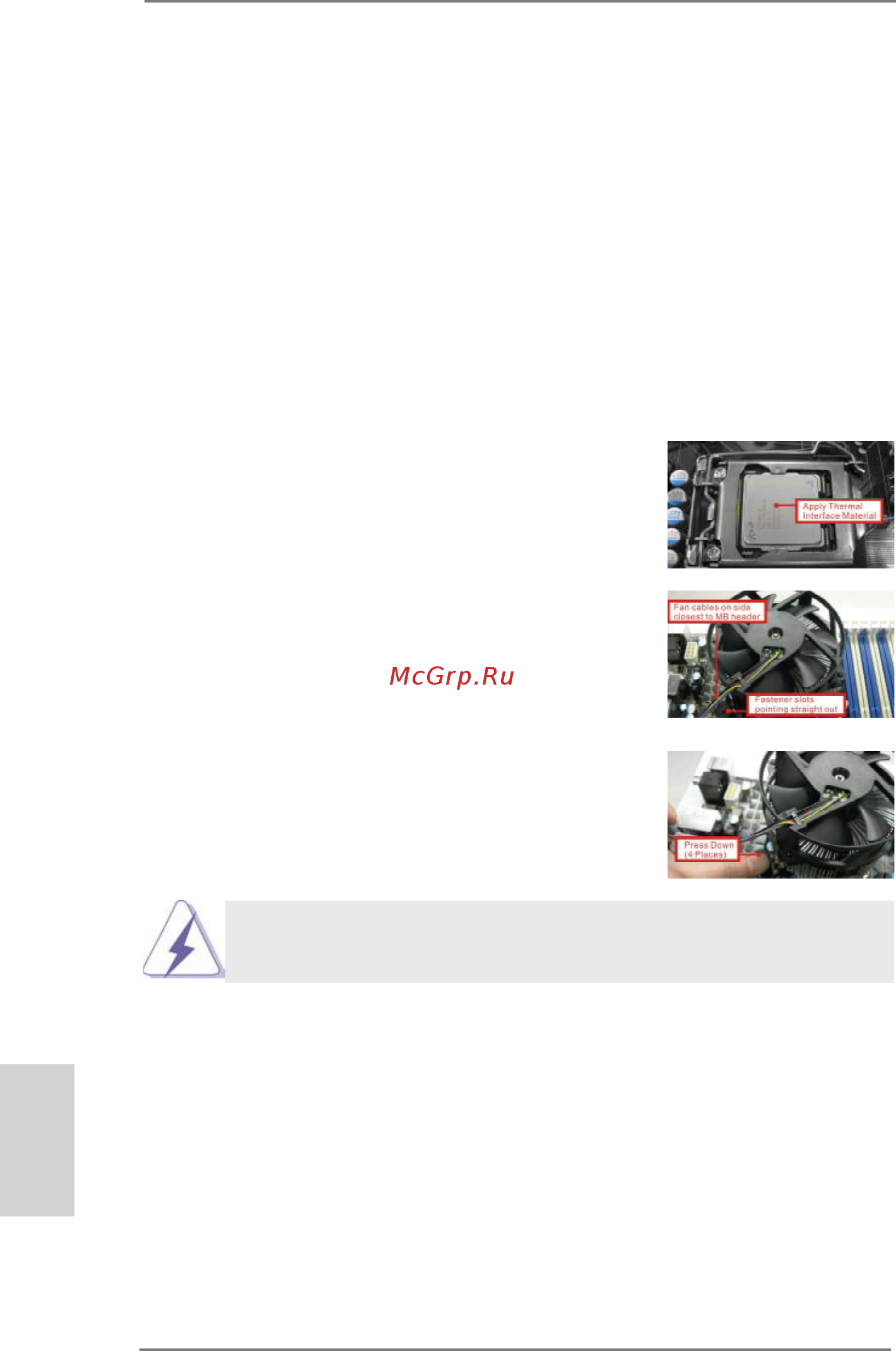 ASRock H61 Pro BTC [16/139] Installation of cpu fan and heatsink