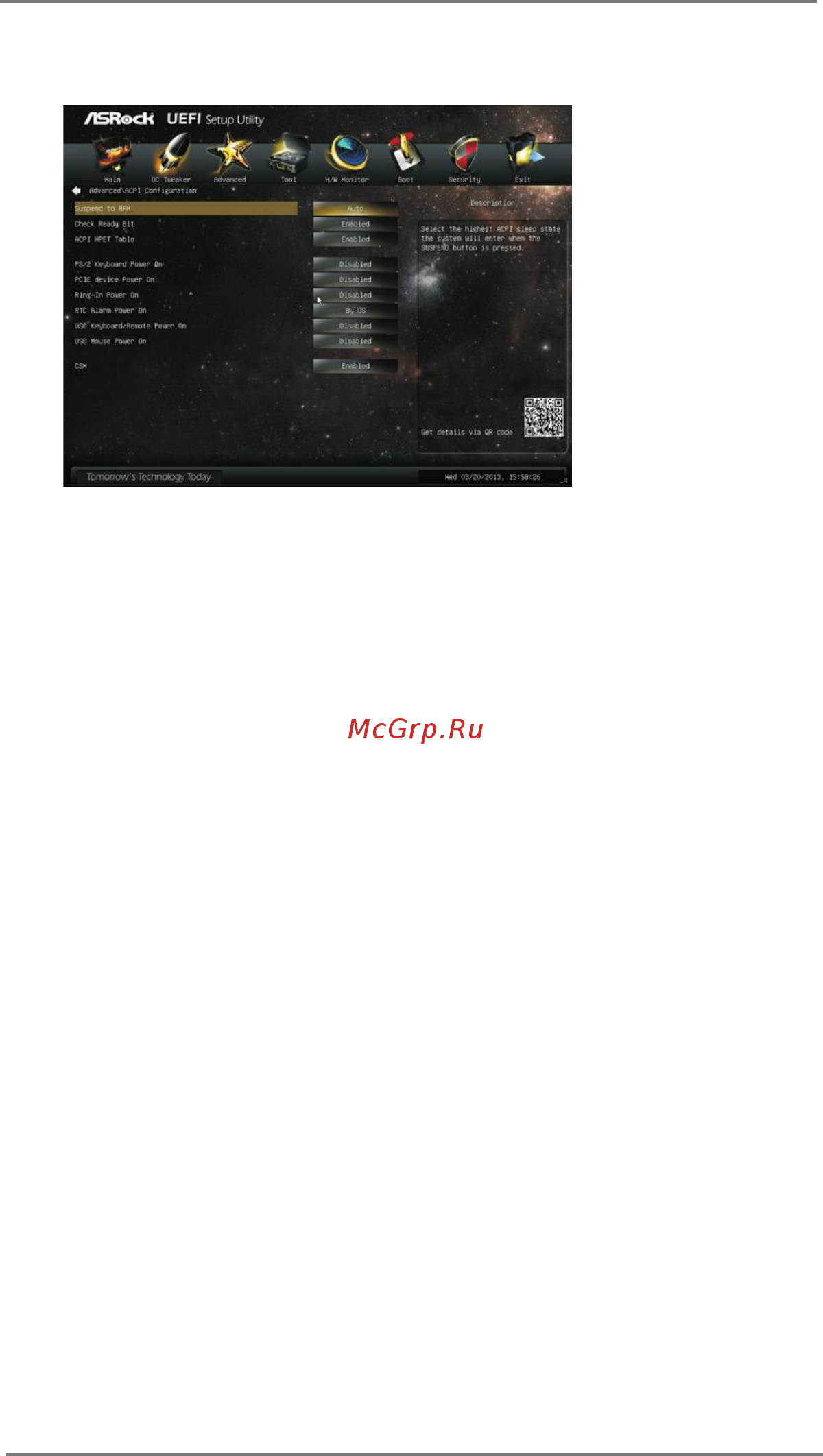 ASRock H61M-VS4 [57/67] Acpiconfiguration