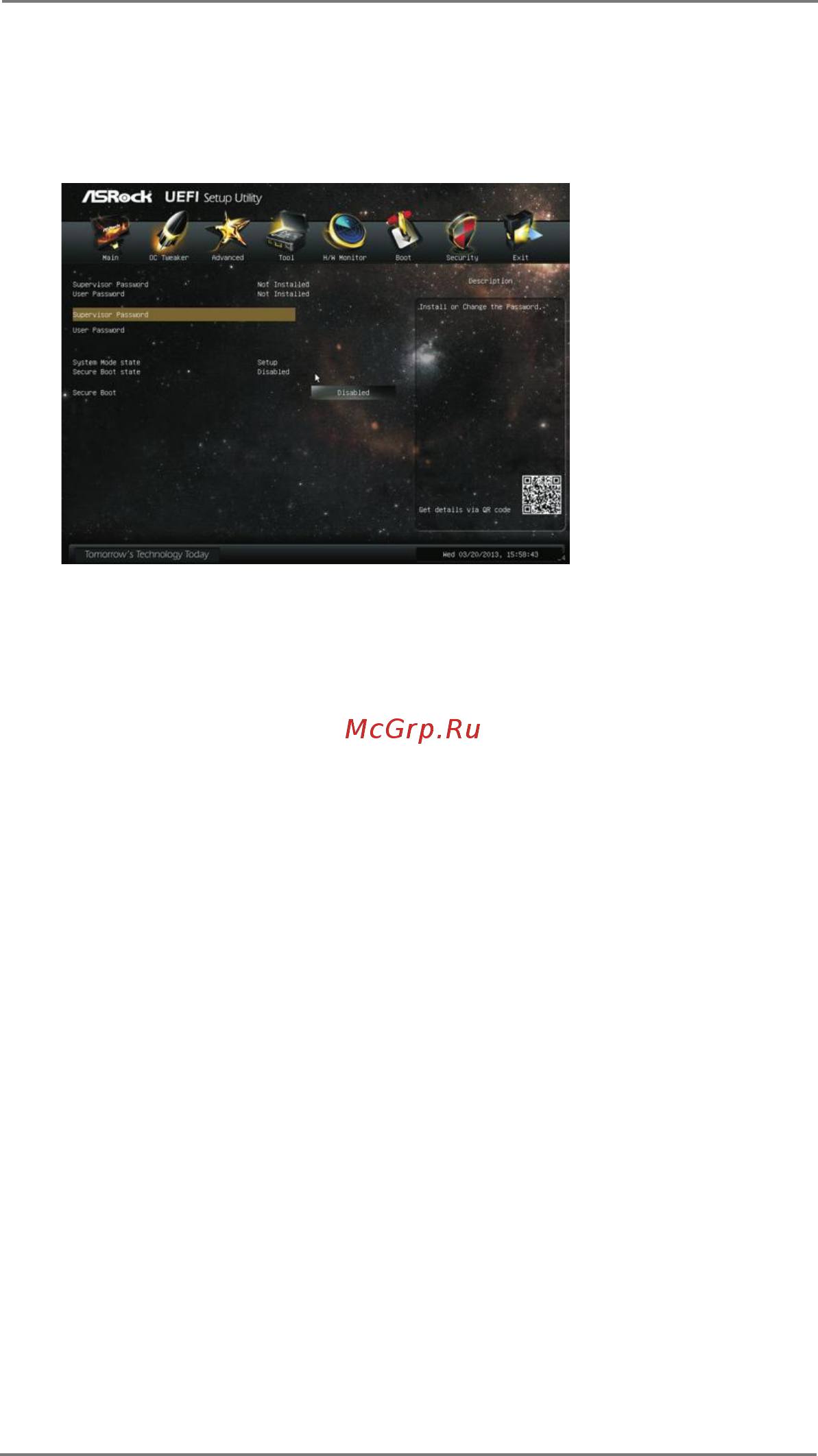 ASRock H61M-VS4 [64/67] Security screen