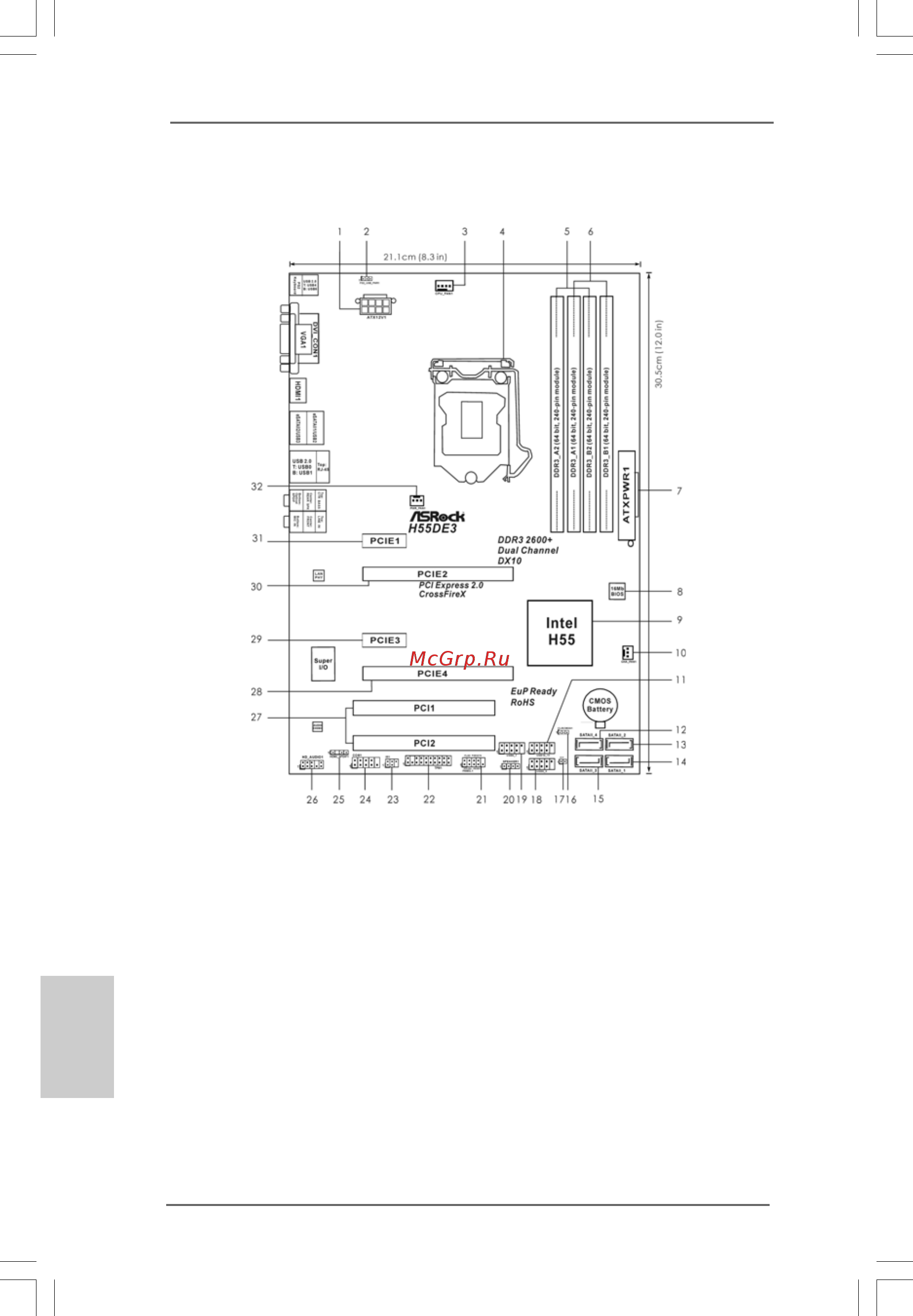 ASRock H55DE3 [2/205] Asrock h55de3 motherboard