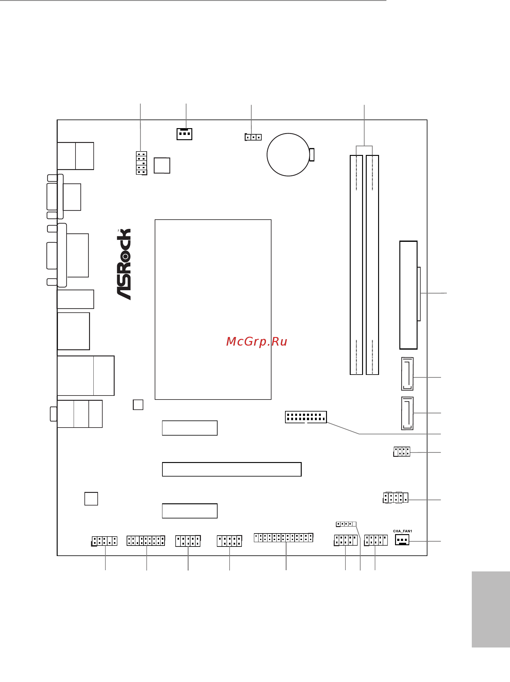 ASRock J3355M [3/127] Motherboard layout