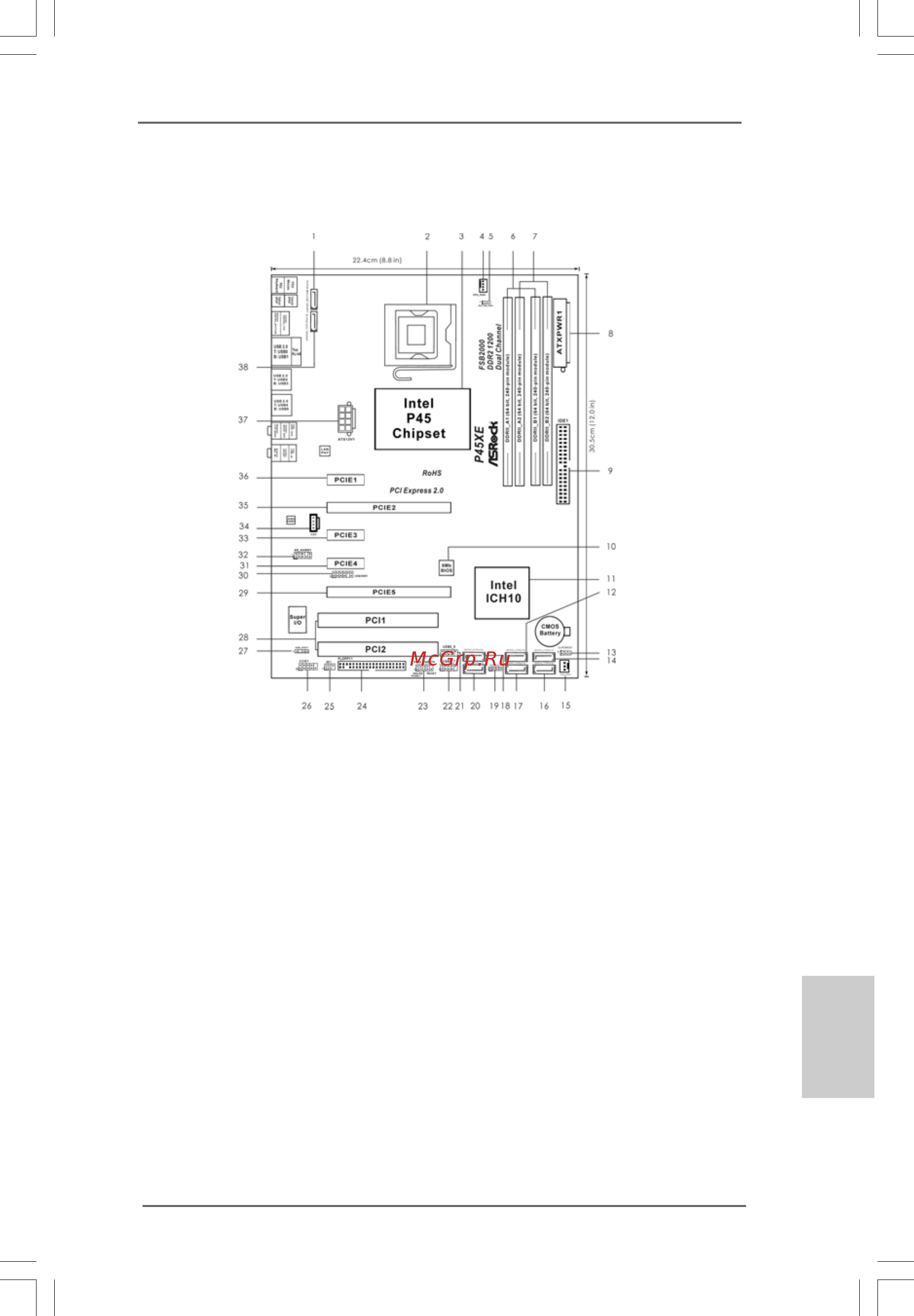 ASRock P45XE-WiFiN [3/194] Motherboard layout p45xe motherboard layout p45xe motherboard layout p45xe motherboard layout p45xe motherboard layout p45xe