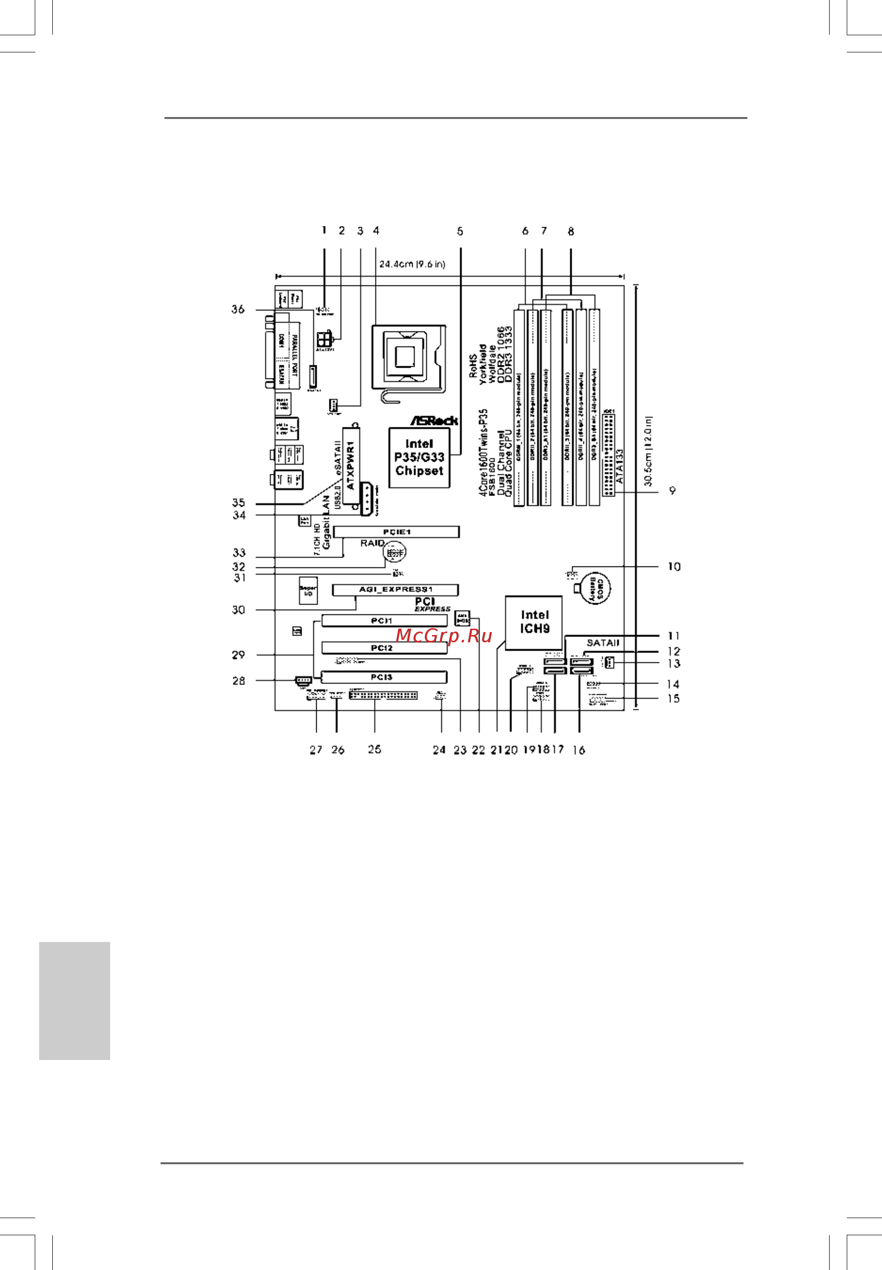 ASRock 4Core1600Twins-P35 [2/183] Motherboard l motherboard l motherboard l motherboard l motherboard layout ayout ayout ayout ayout