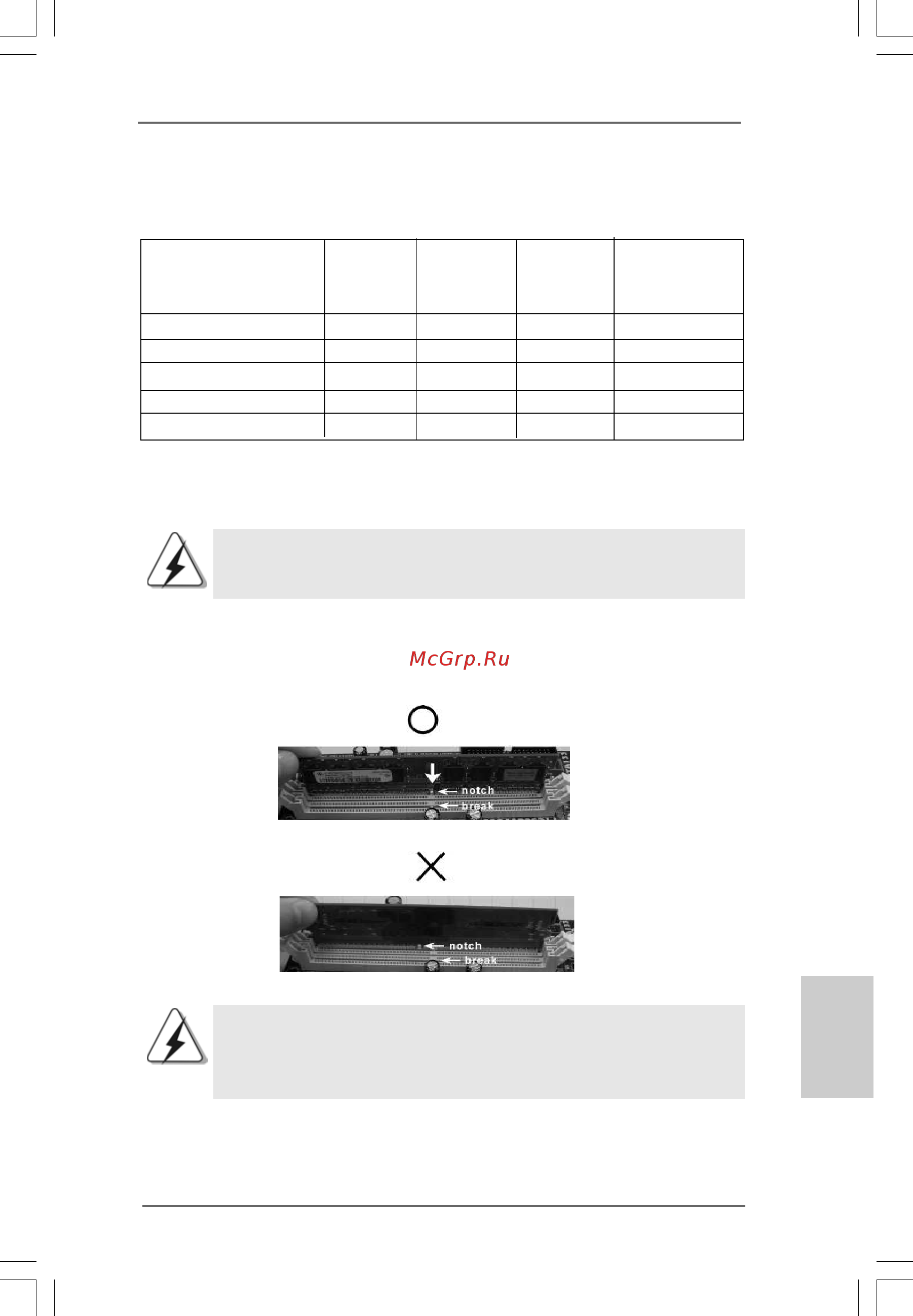 ASRock 4Core1600-GLAN/M [93/102] Instalación de una dimm instalación de una dimm instalación de una dimm instalación de una dimm instalación de una dimm