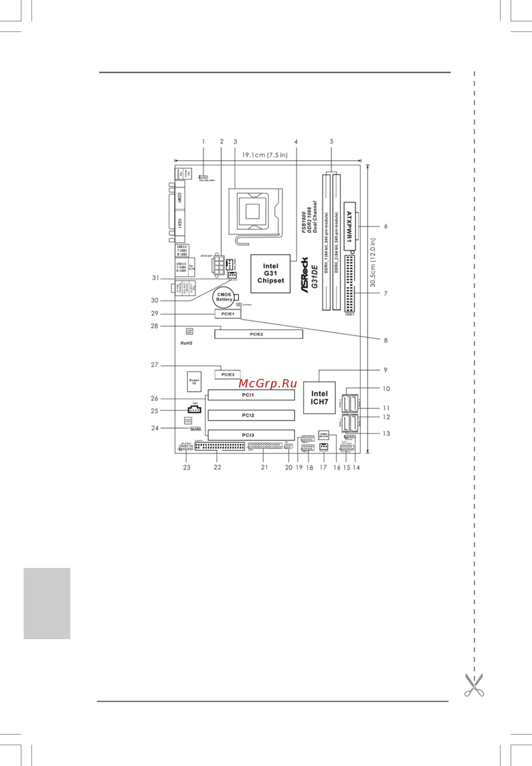 ASRock G31DE [2/100] Motherboard layout motherboard layout motherboard layout motherboard layout motherboard layout