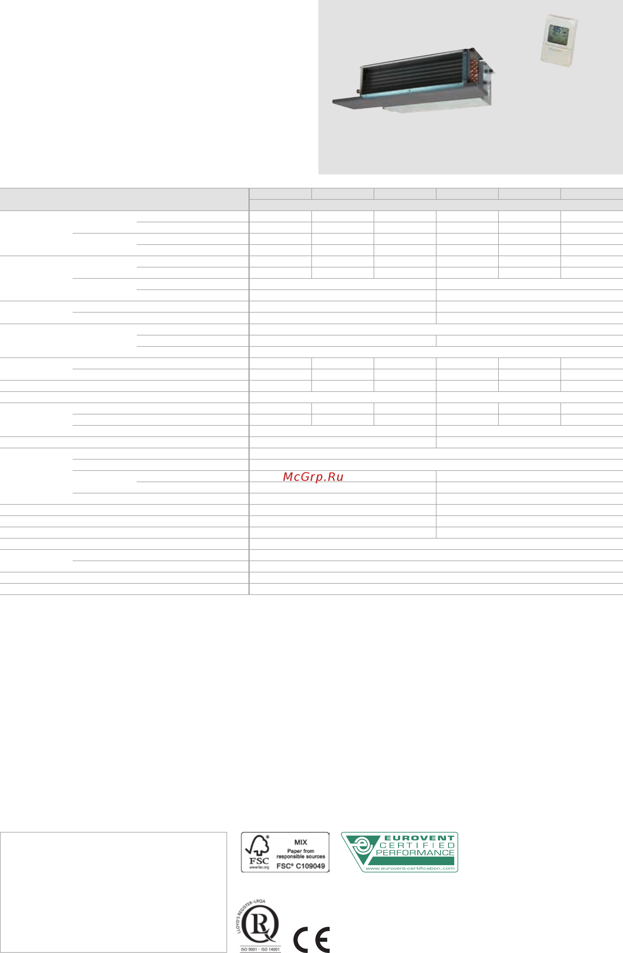 Daikin FWP03ATN [2/2] Fwp at