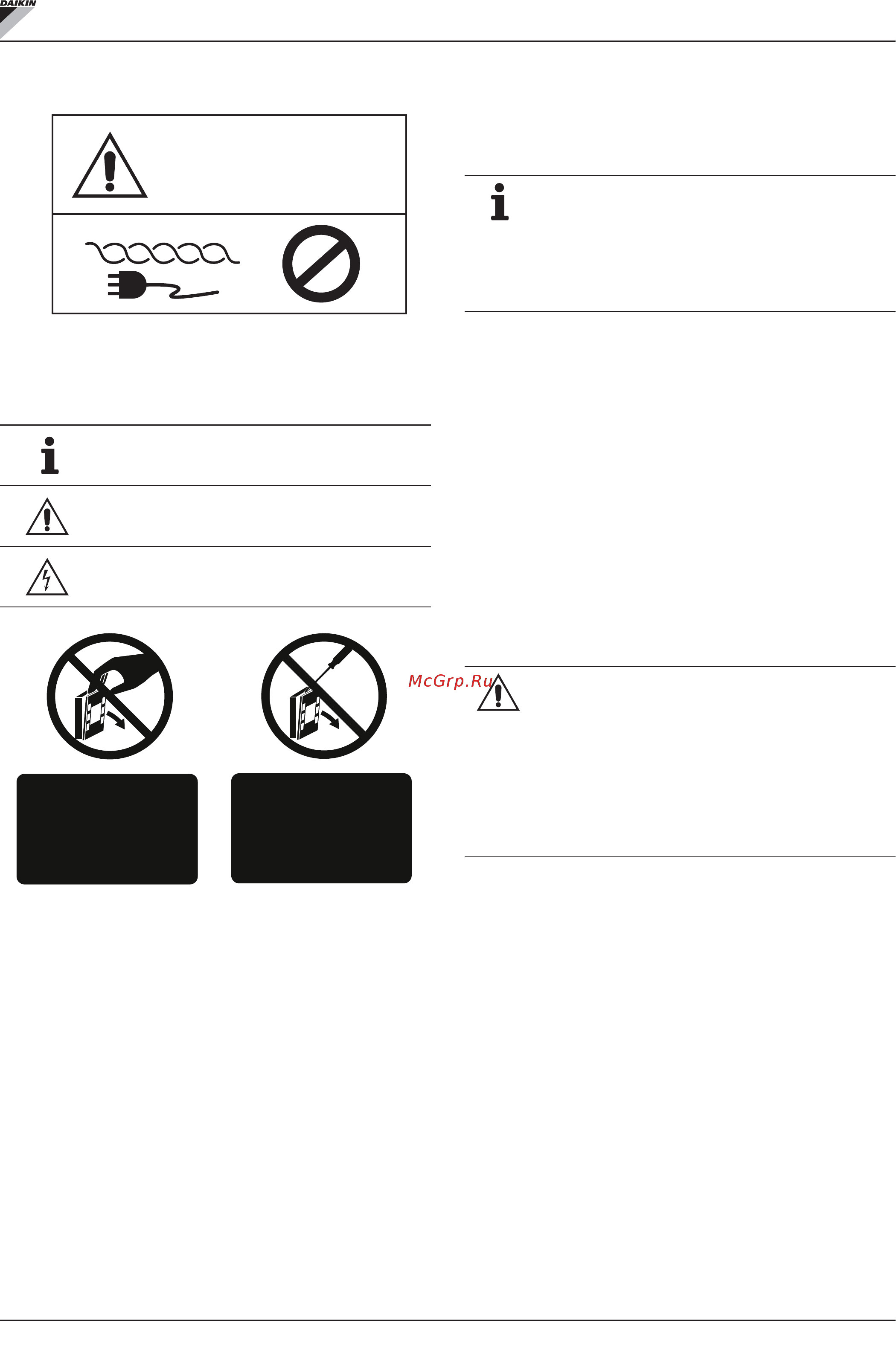 Daikin FWN06AT [192/276] Warning