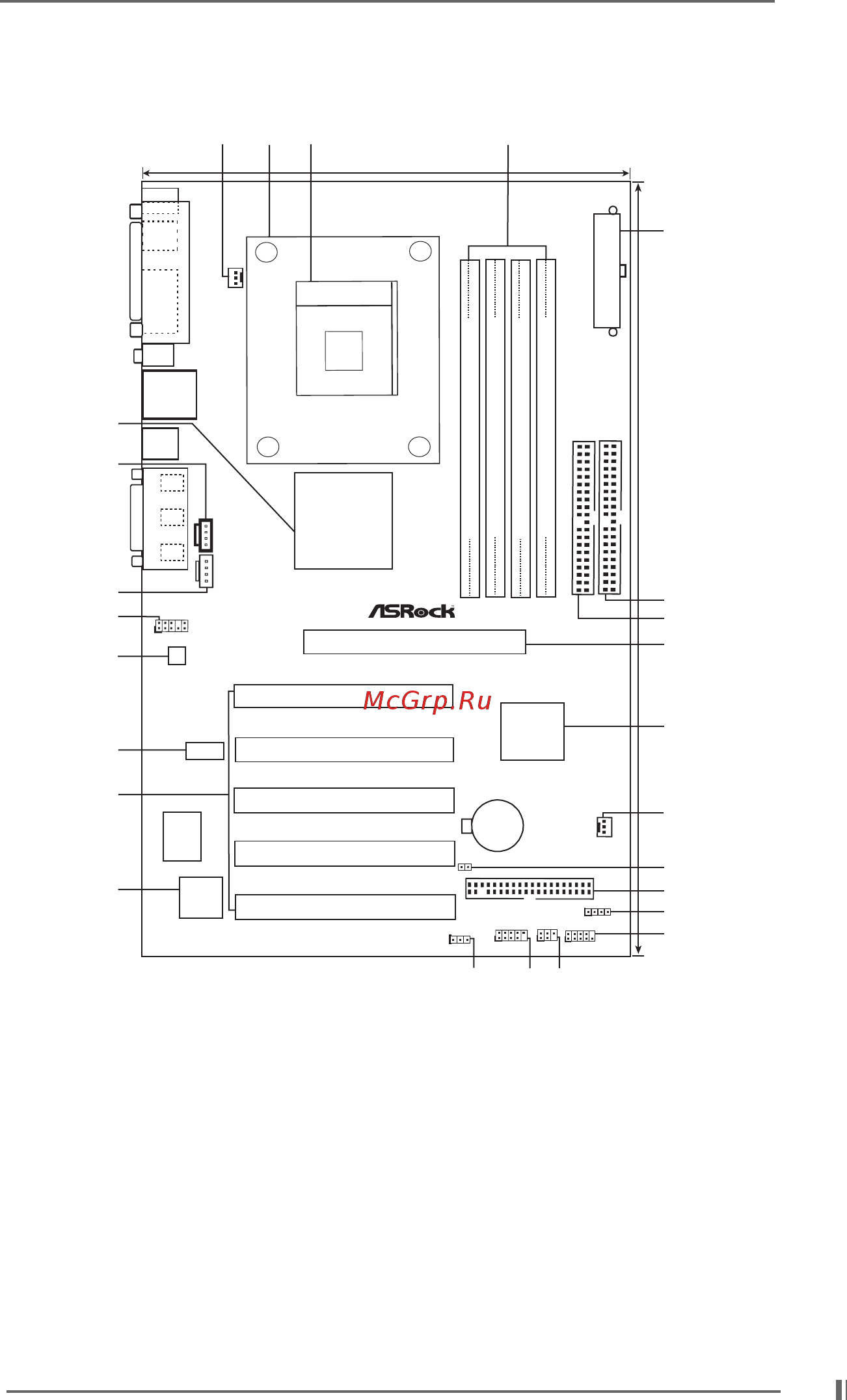 ASRock P4VX4 [7/27] Motherboard layout