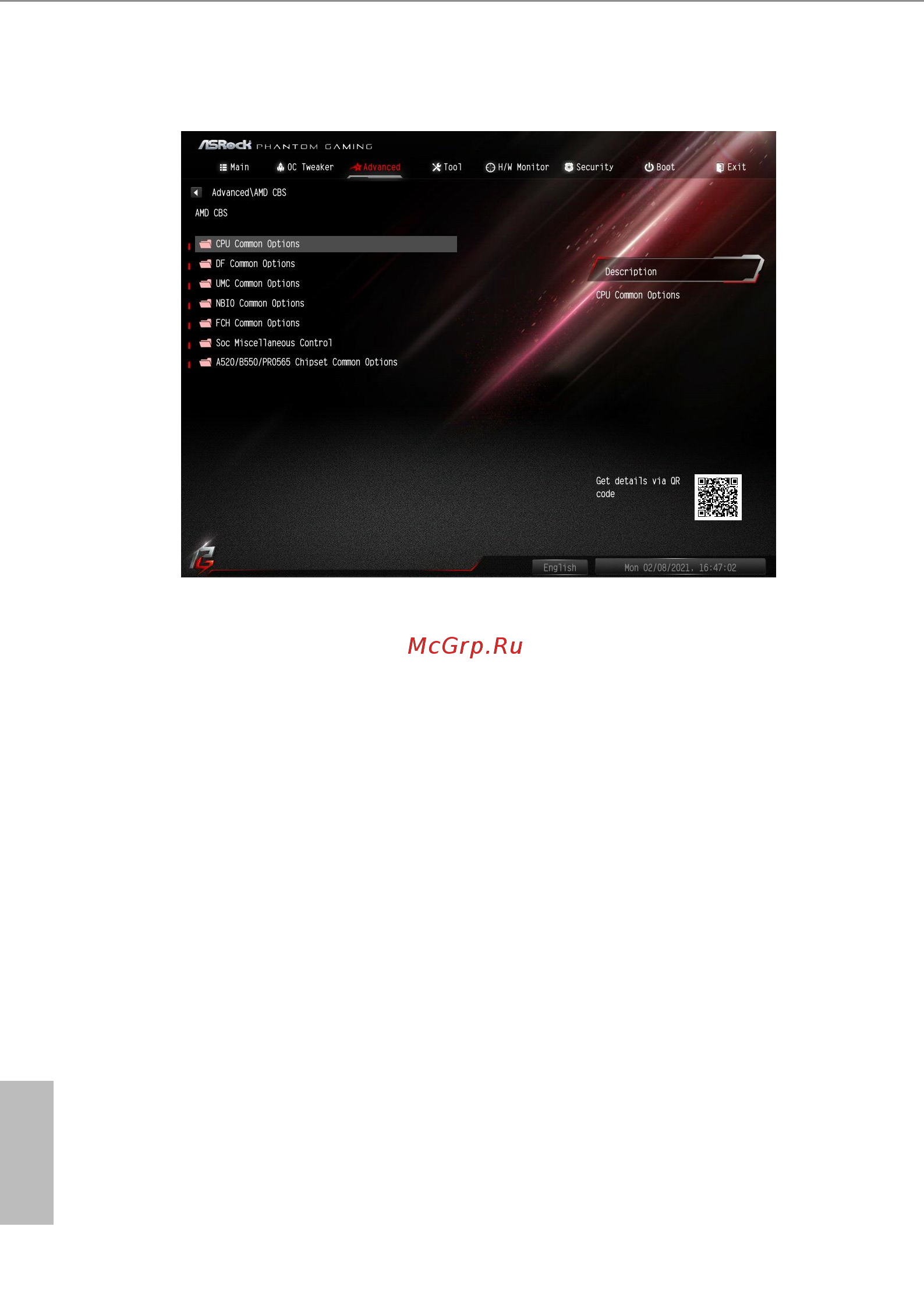 ASRock B550 Phantom Gaming 4/ac [76/90] Amd cbs