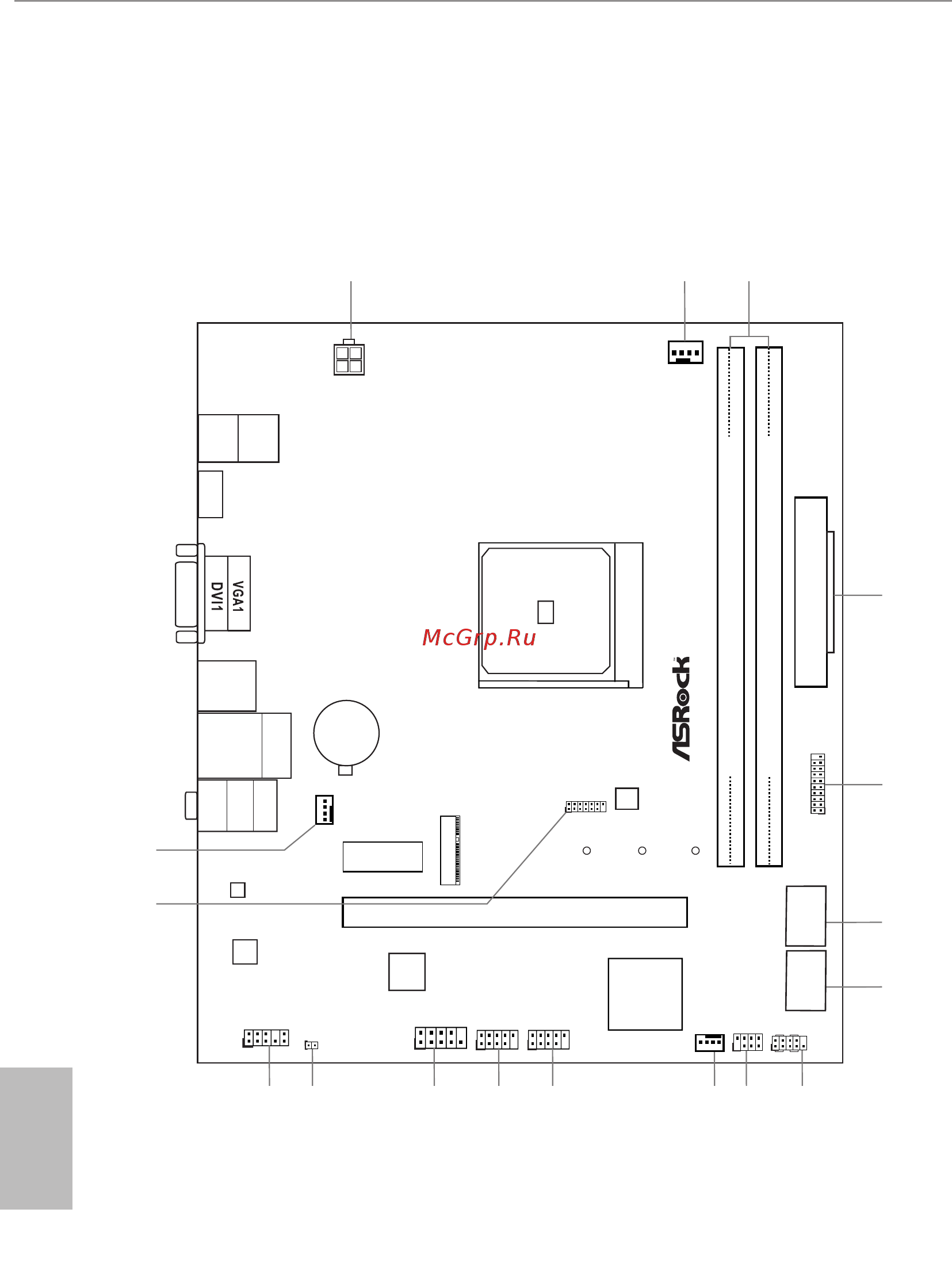 ASRock A520M-HVS [11/76] Motherboard layout