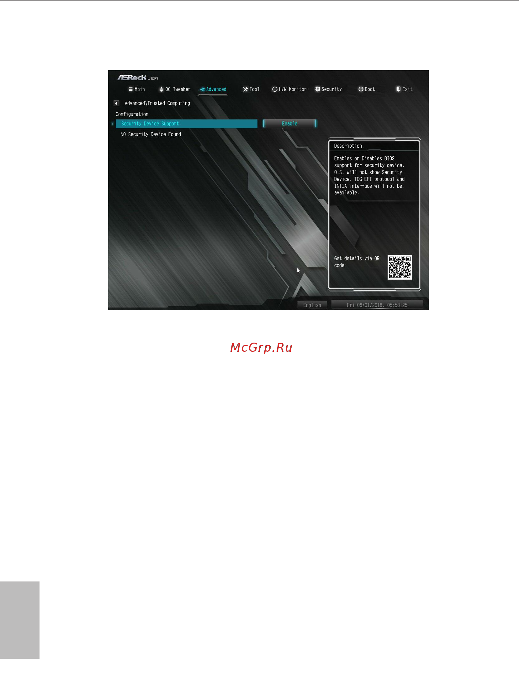 ASRock B450M Pro4 [72/93] Trusted computing