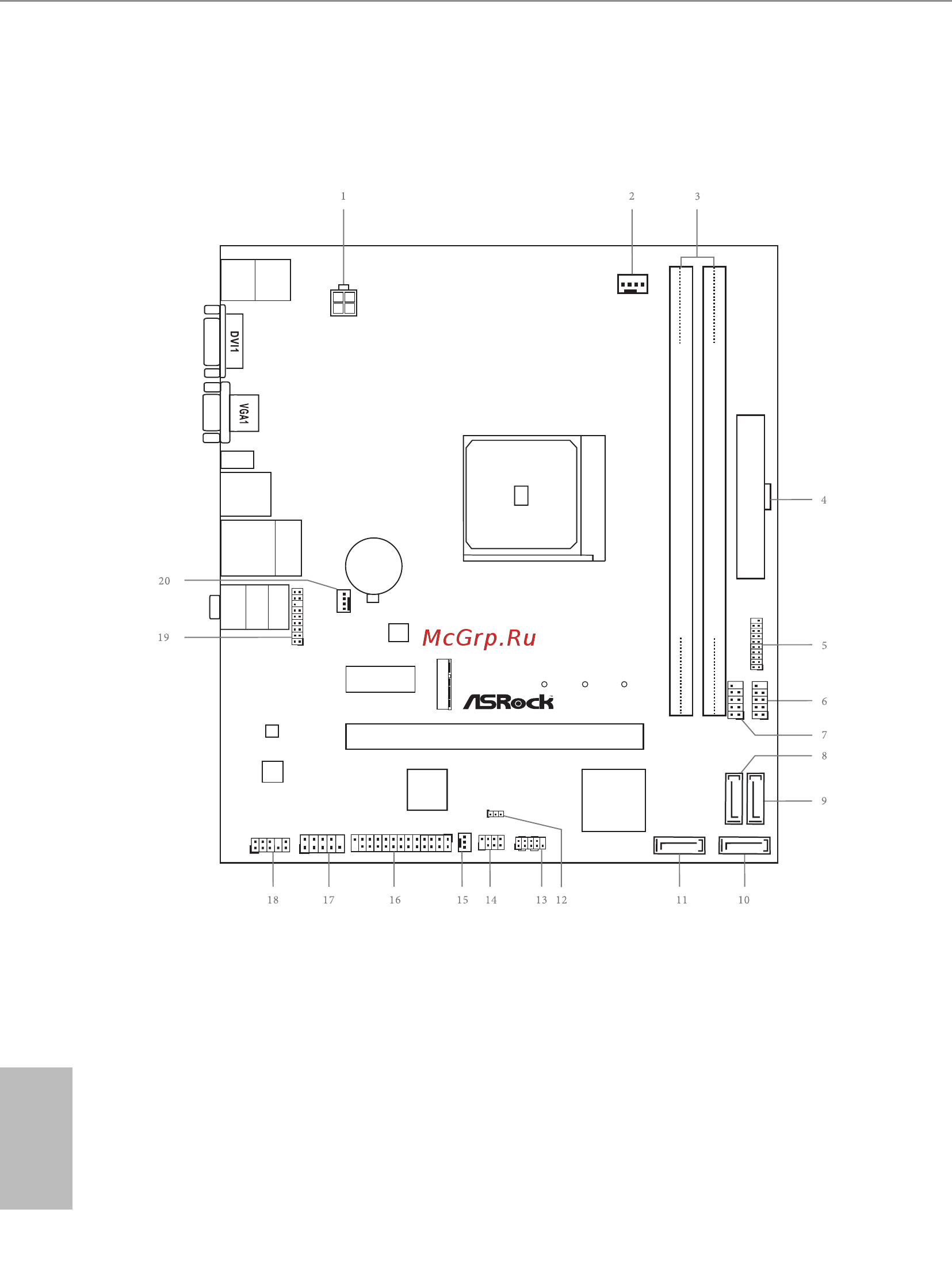 ASRock X370M-HDV [11/81] Motherboard layout