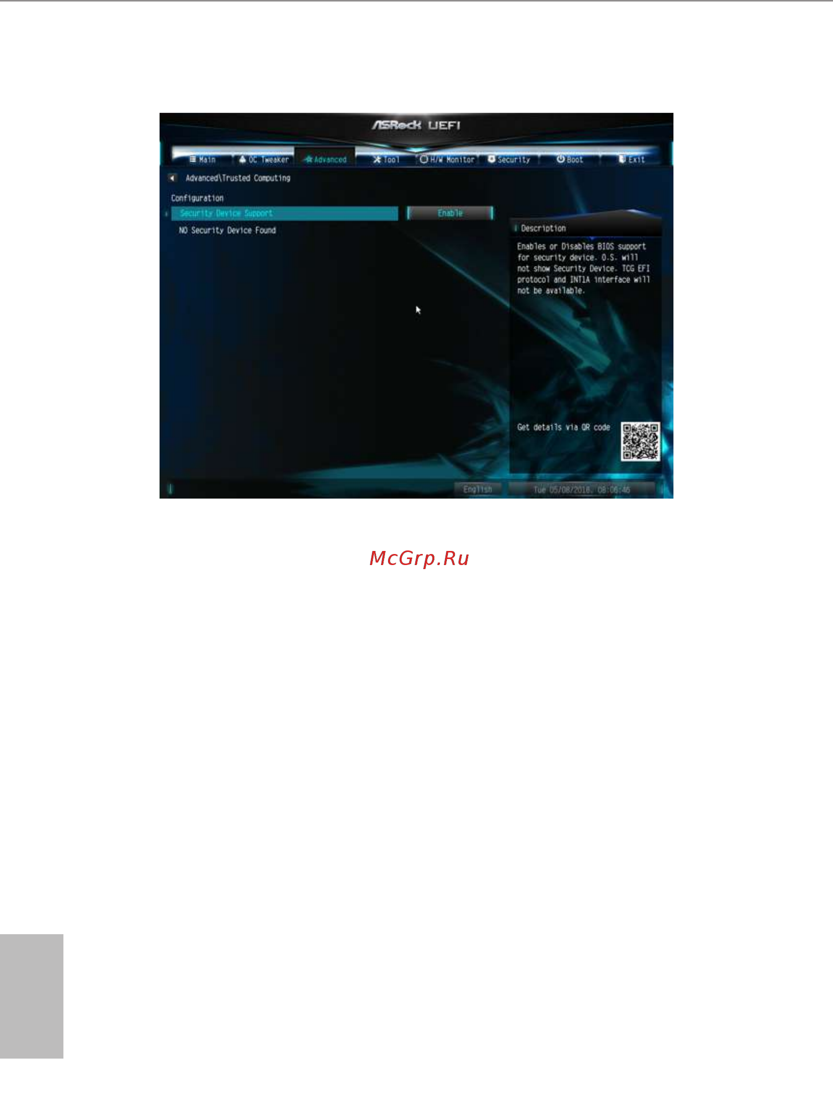 ASRock X370M-HDV [61/81] Trusted computing