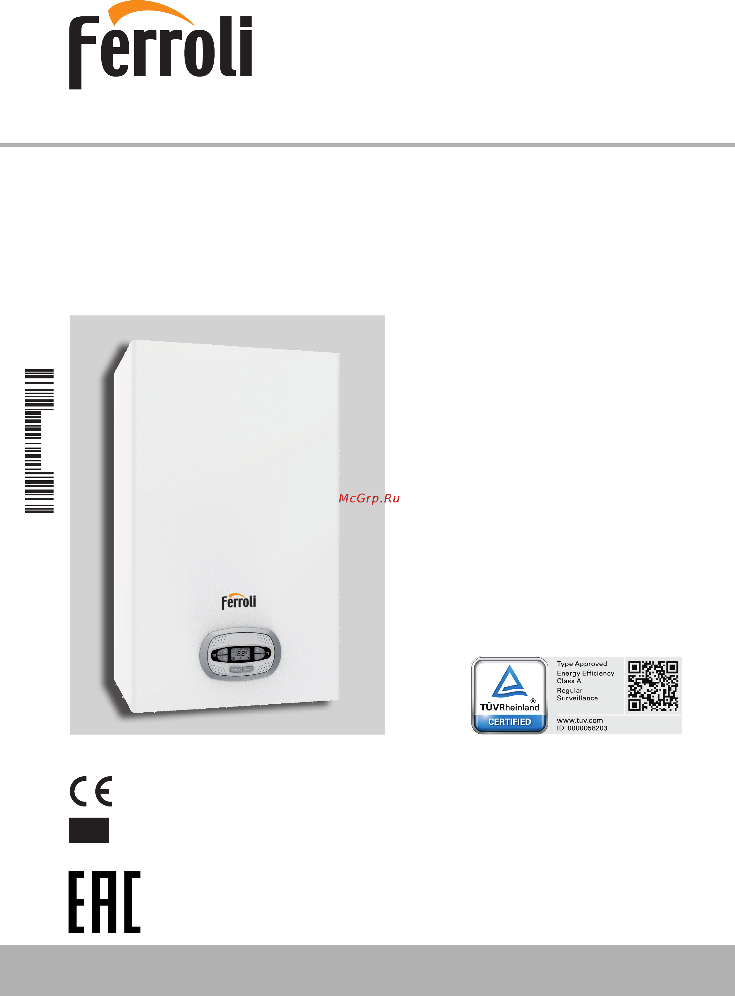 Ferroli BLUEHELIX TECH RRT 30 H Инструкция по эксплуатации онлайн