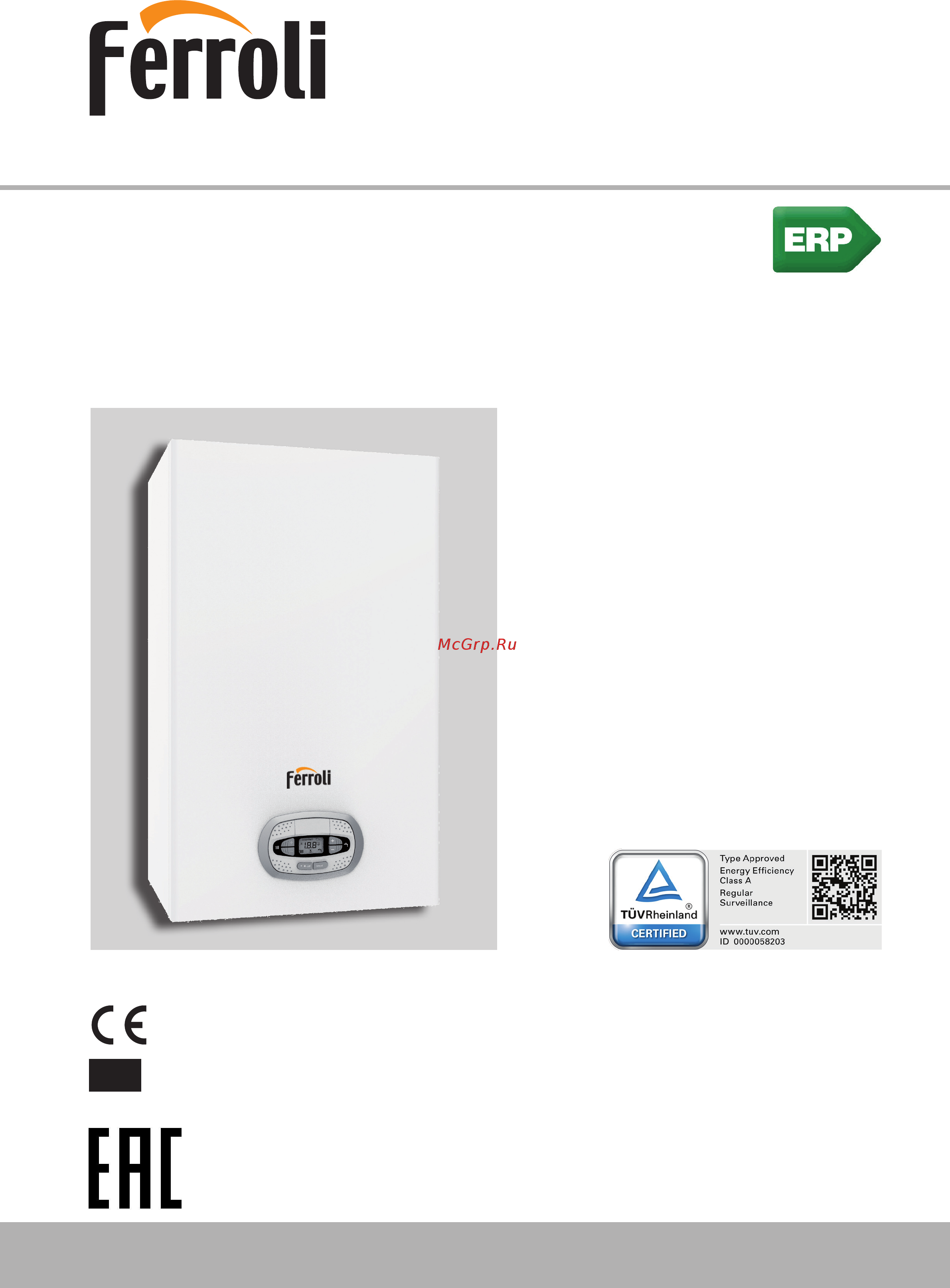 Ferroli BLUEHELIX TECH RRT 34 C Инструкция по эксплуатации онлайн
