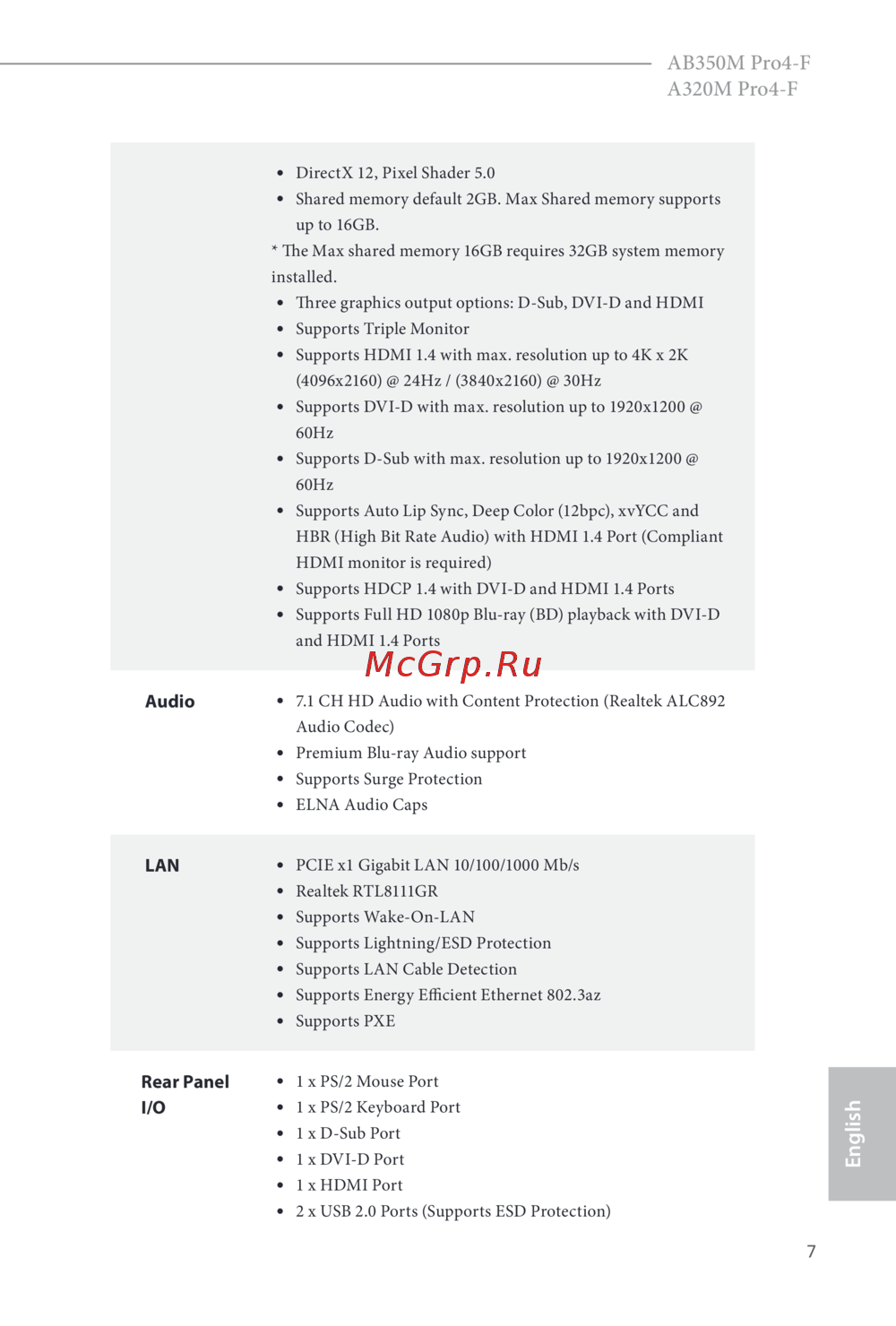 ASRock AB350M Pro4-F
