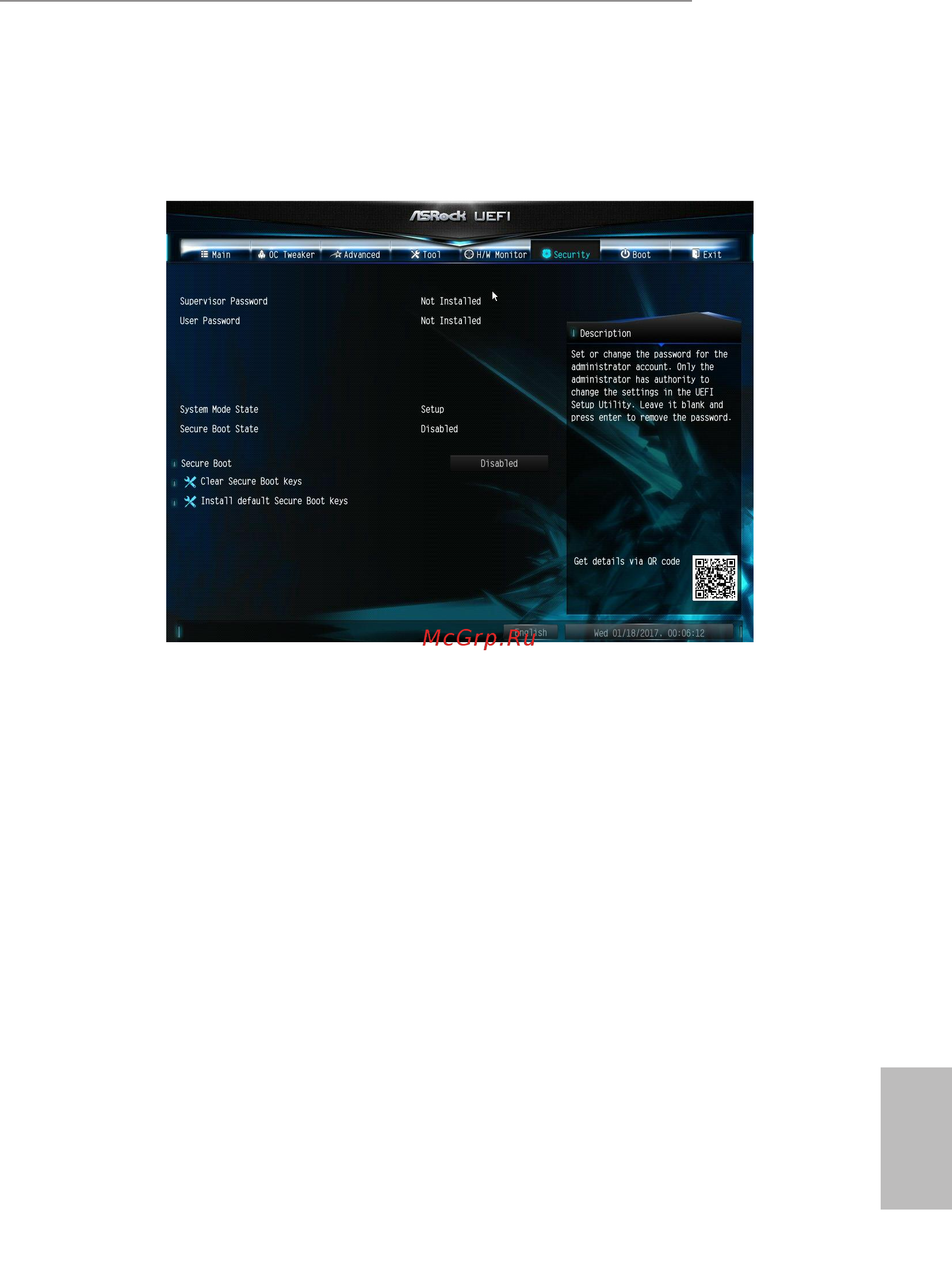 ASRock AB350M Pro4 R2.0 [72/78] Secure boot