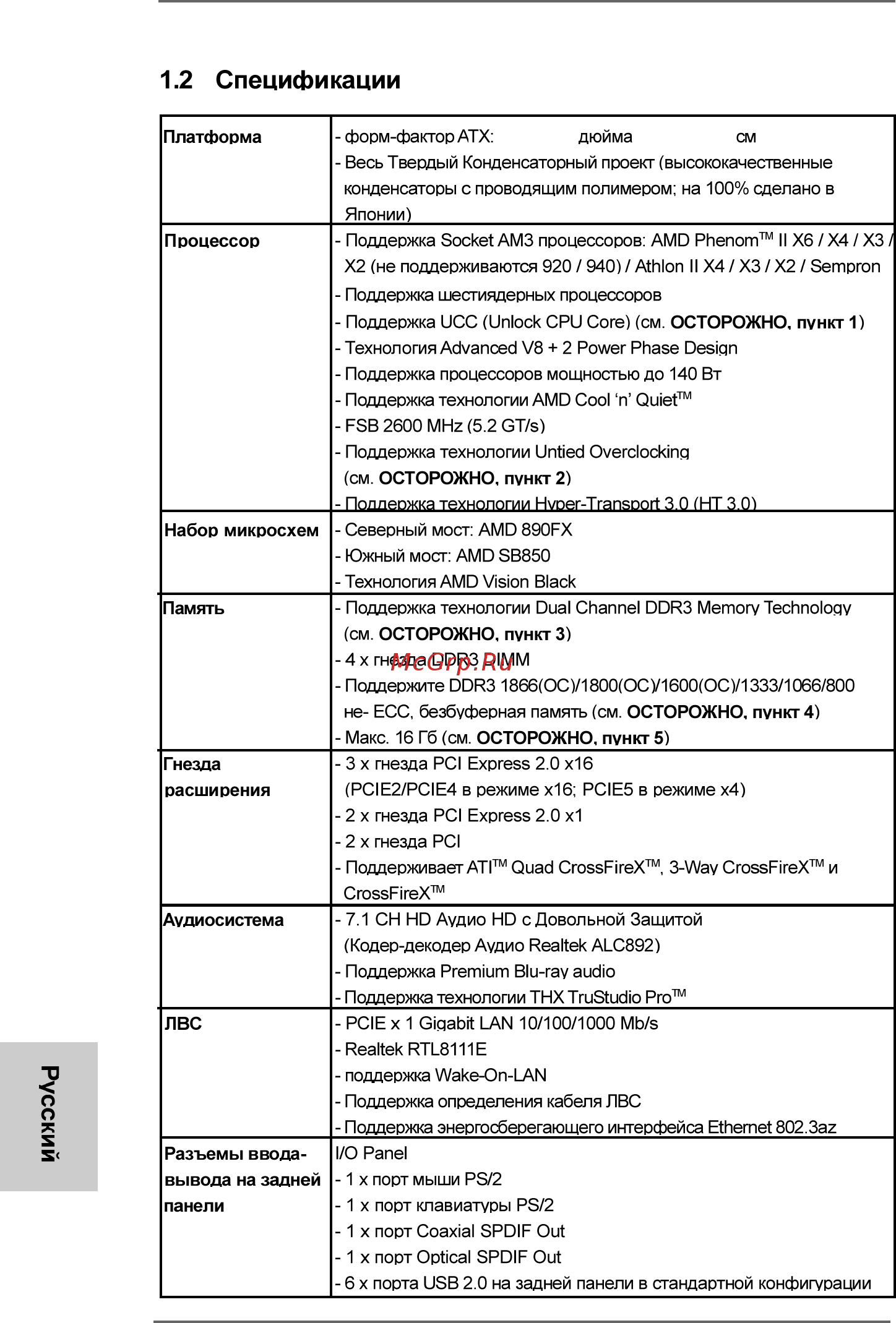 ASRock 890FX Deluxe4 Краткая инструкция онлайн [128/256] 538920